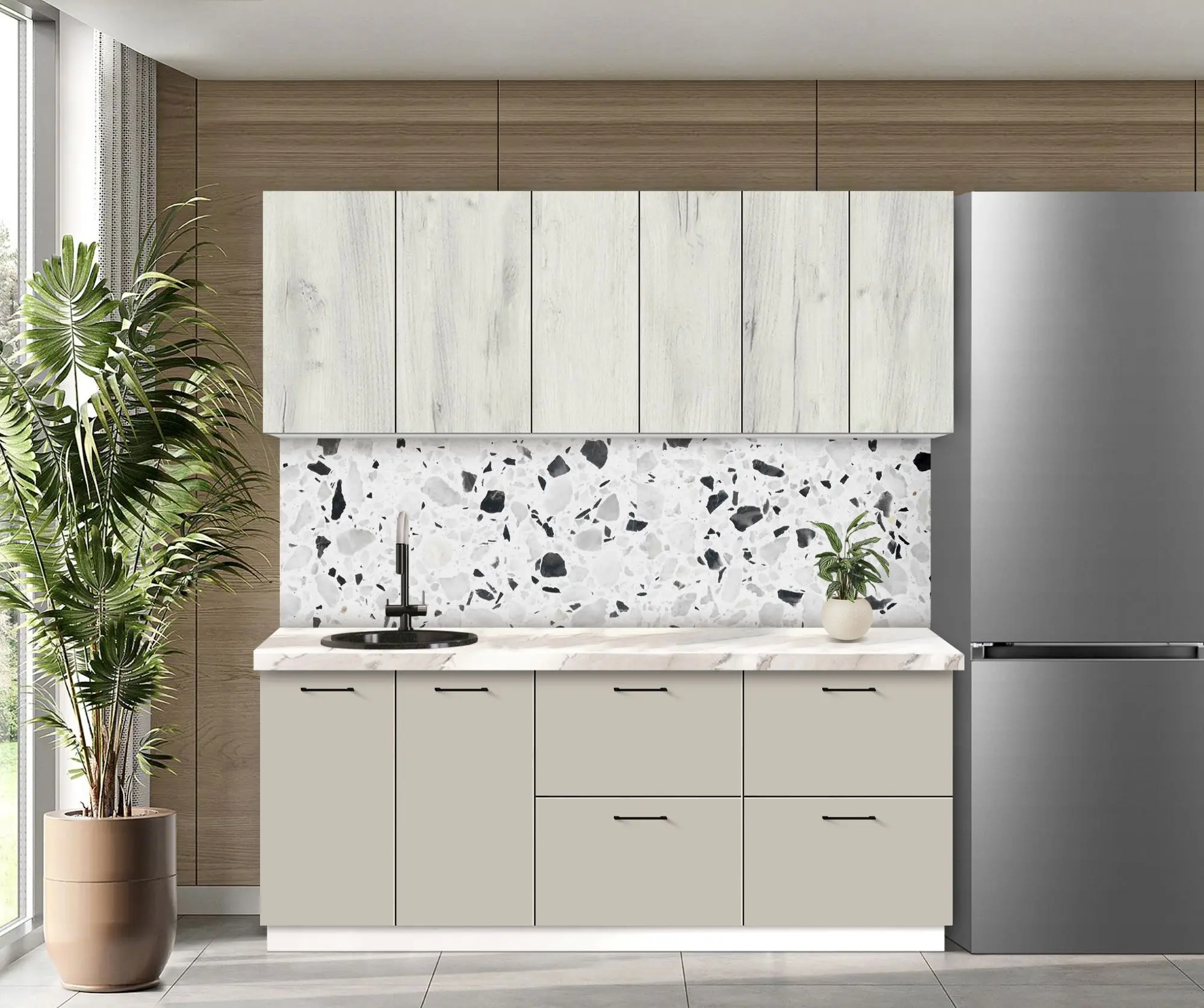 Bucatarie modulara Modern Bono 4 H68 2.0m