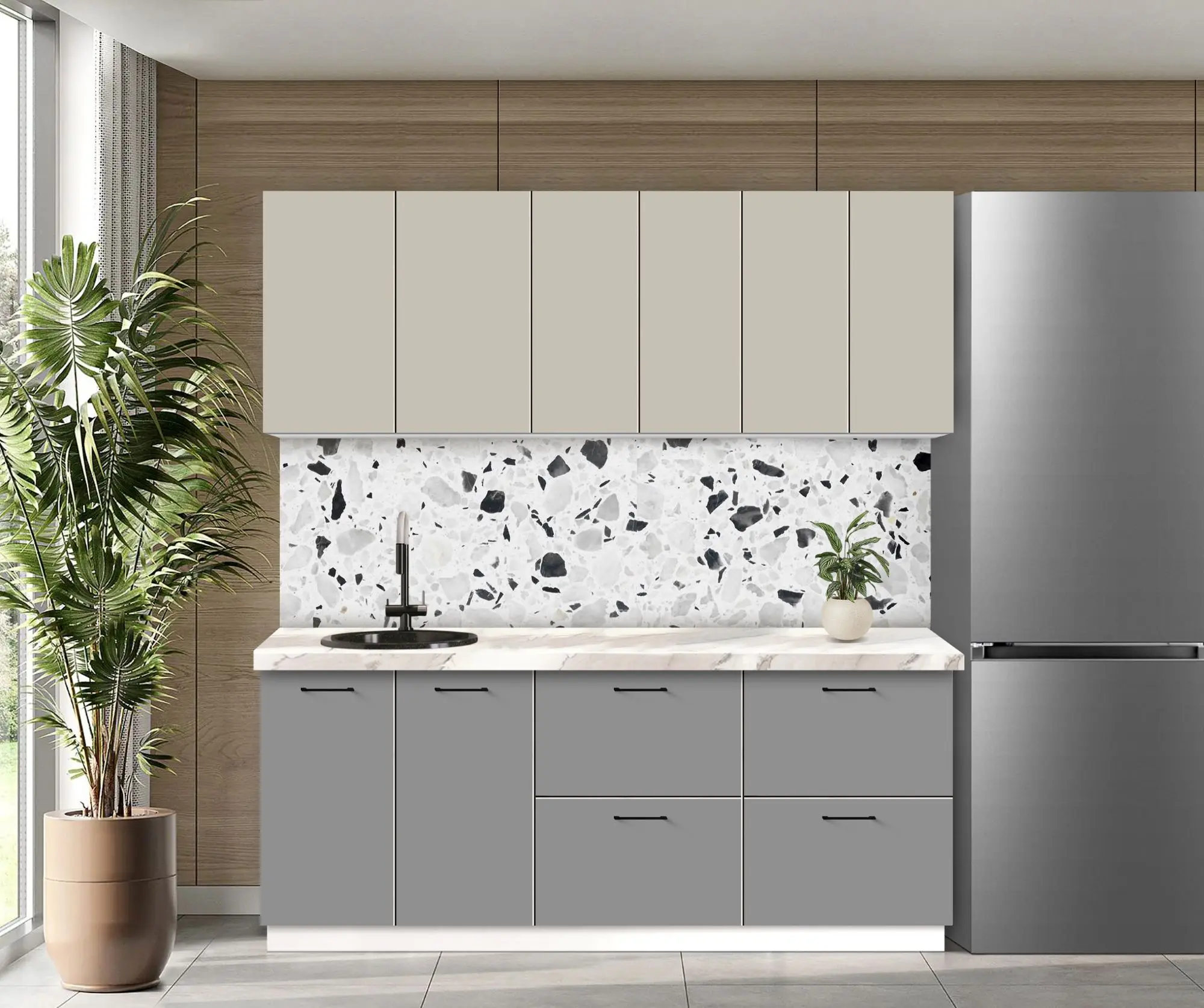 Bucatarie modulara Modern Bono 4 H68 2.0m