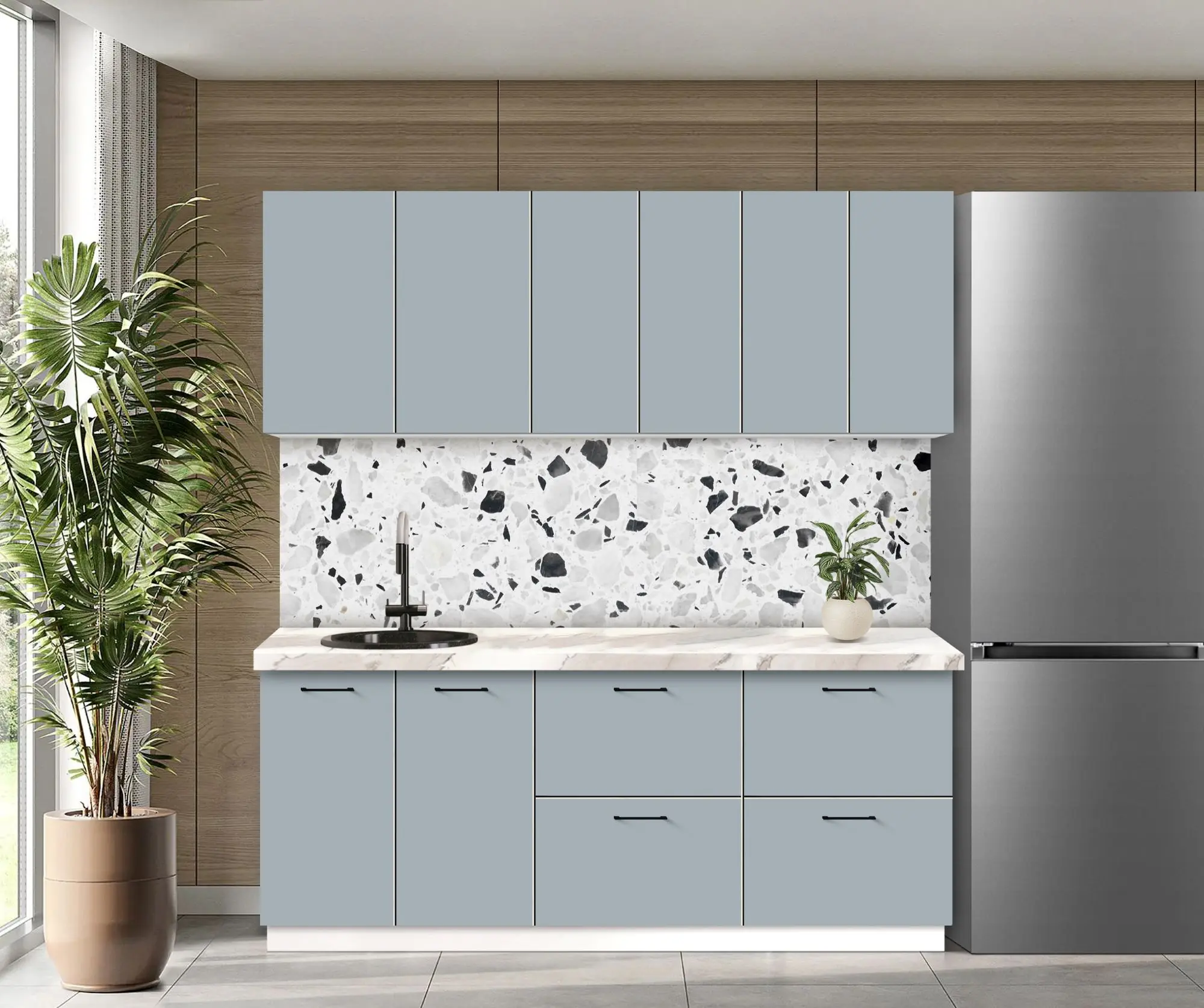 Bucatarie modulara Modern Bono 4 H68 2.0m