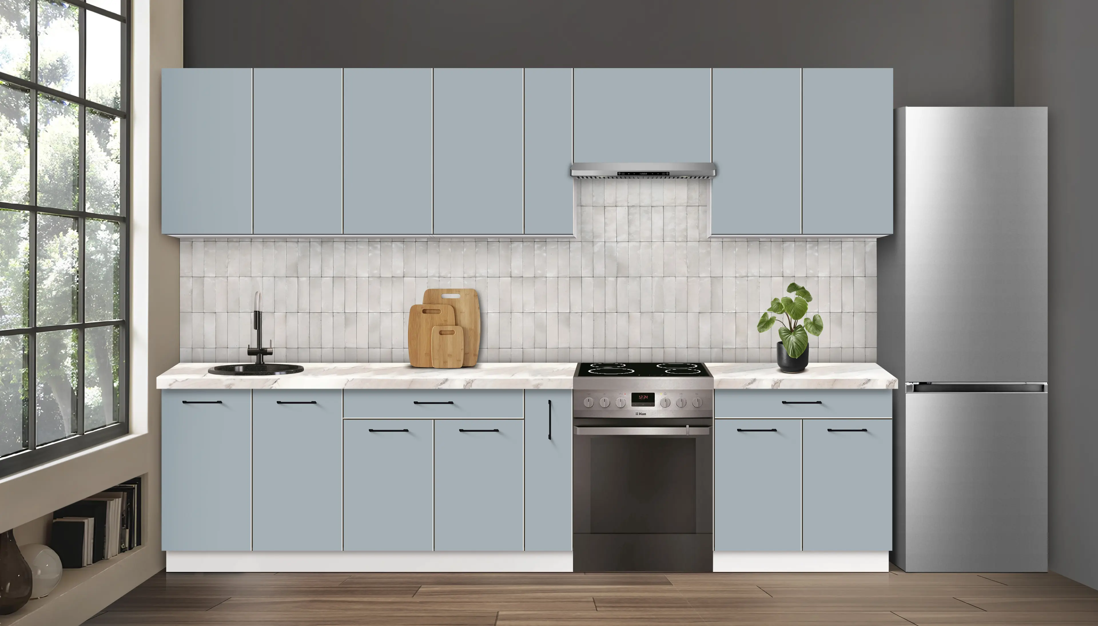 Bucatarie modulara Modern Bono 4 H68 3.2m