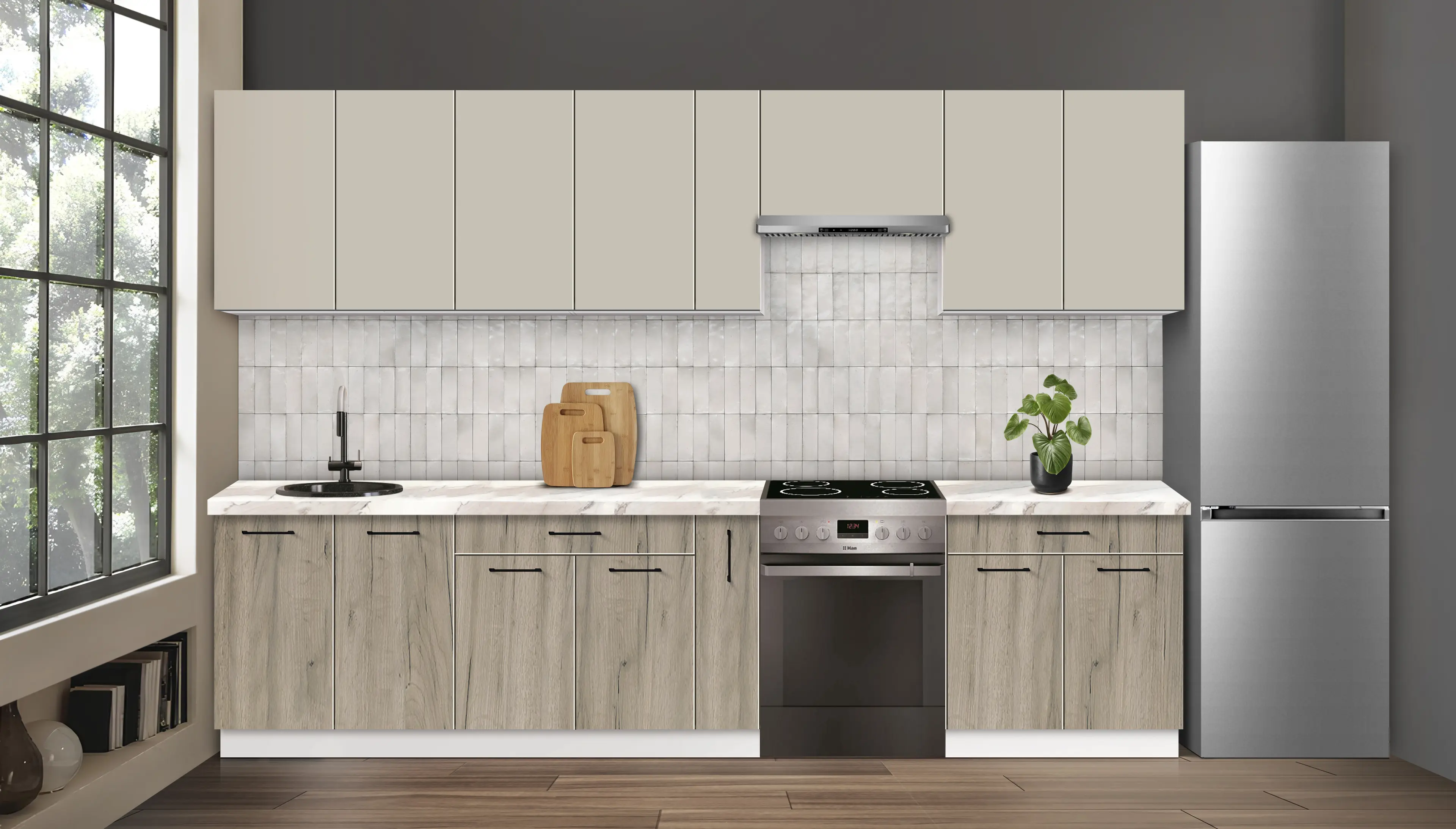 Bucatarie modulara Modern Bono 4 H68 3.2m