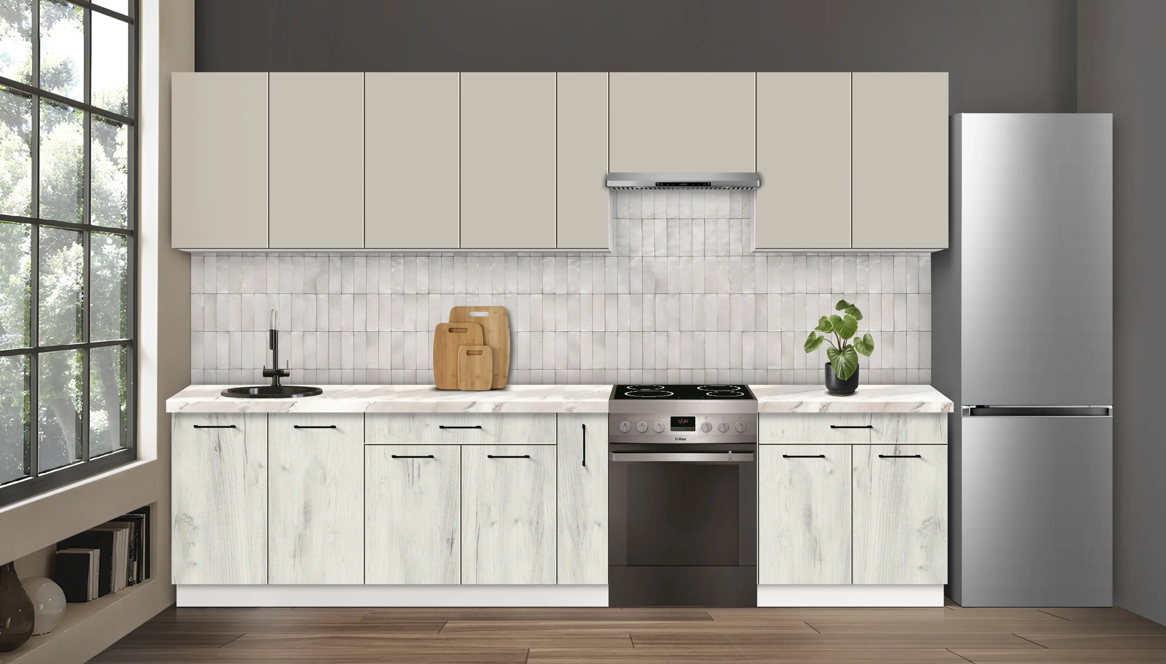 Bucatarie modulara Modern Bono 4 H68 3.2m