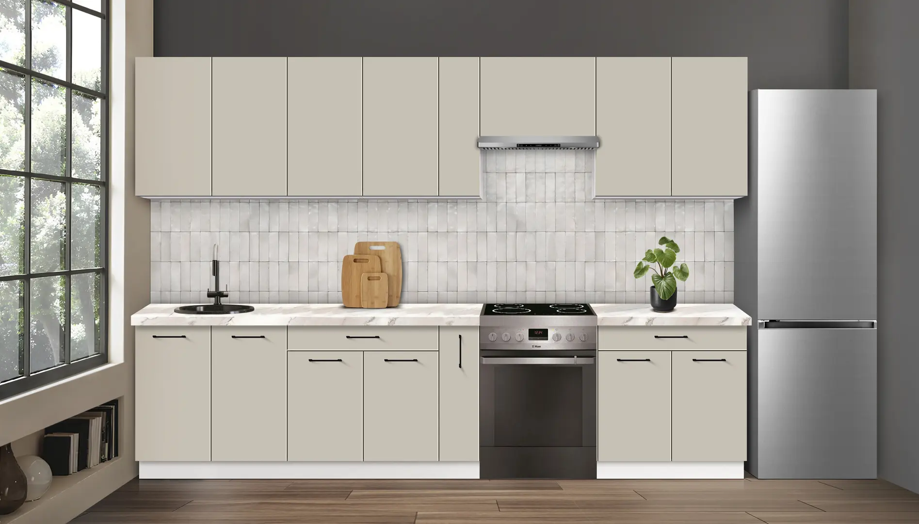 Bucatarie modulara Modern Bono 4 H68 3.2m