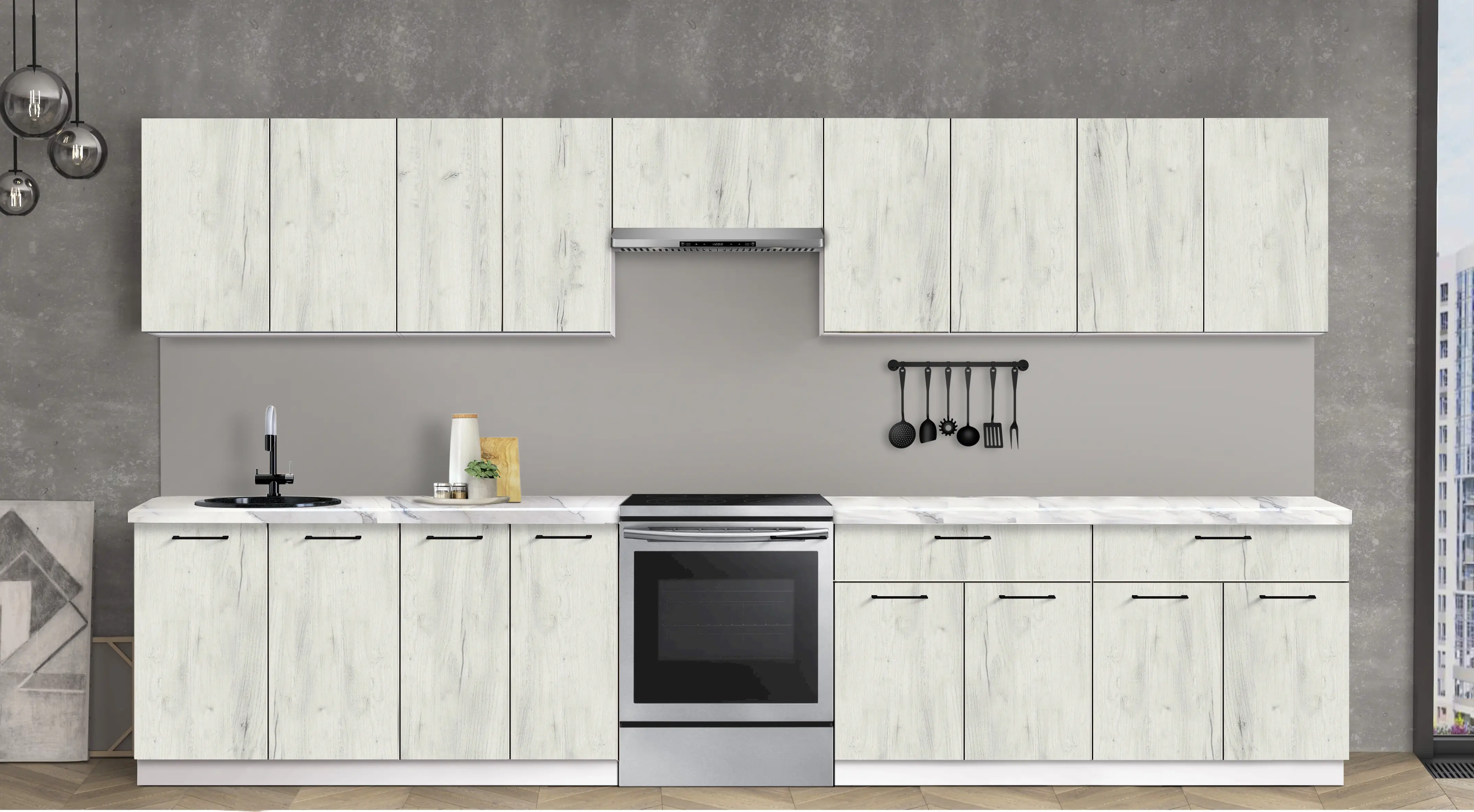 Bucatarie modulara Modern Bono 4 H68 3.6m