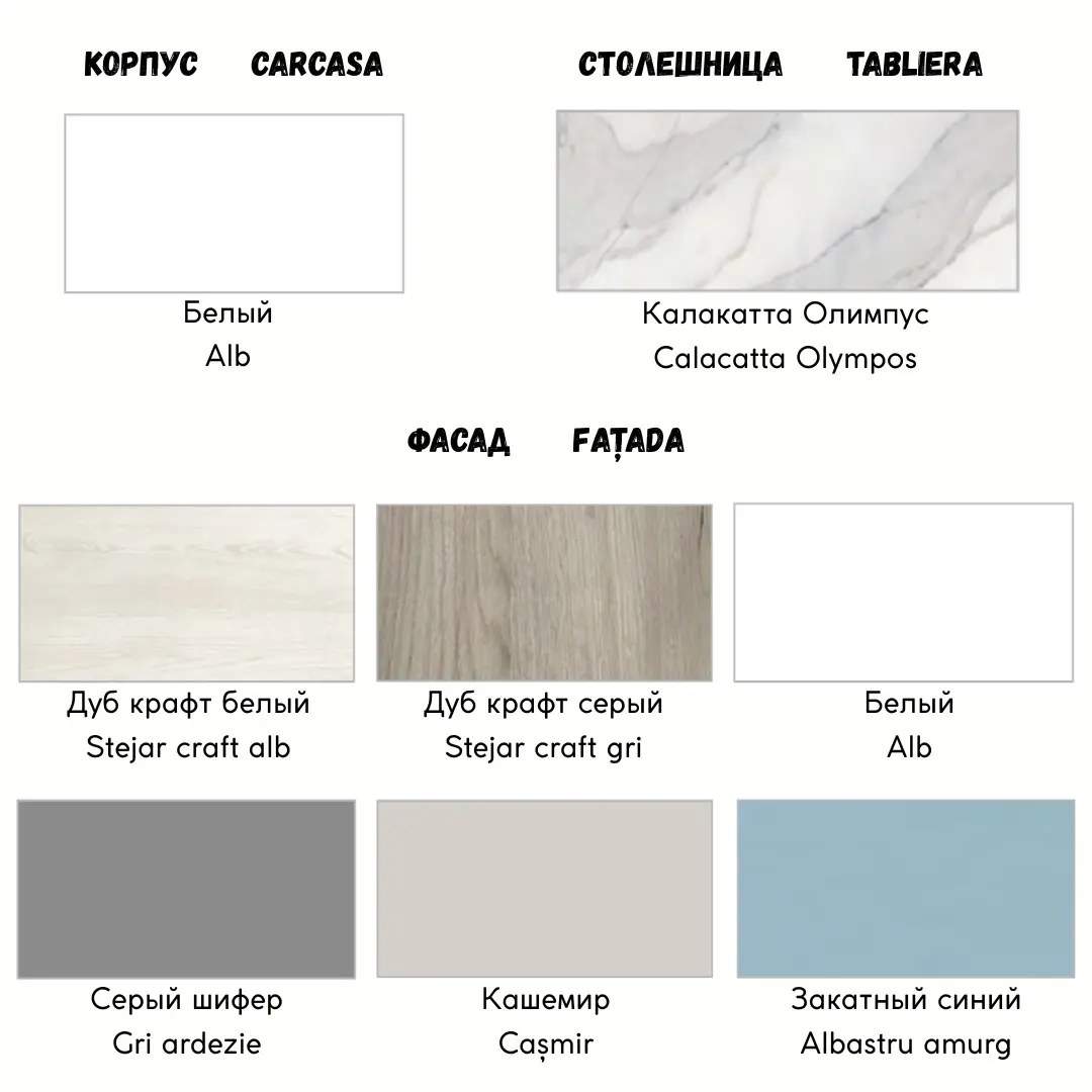 Bucatarie modulara Modern Bono 4 H68 3.6m