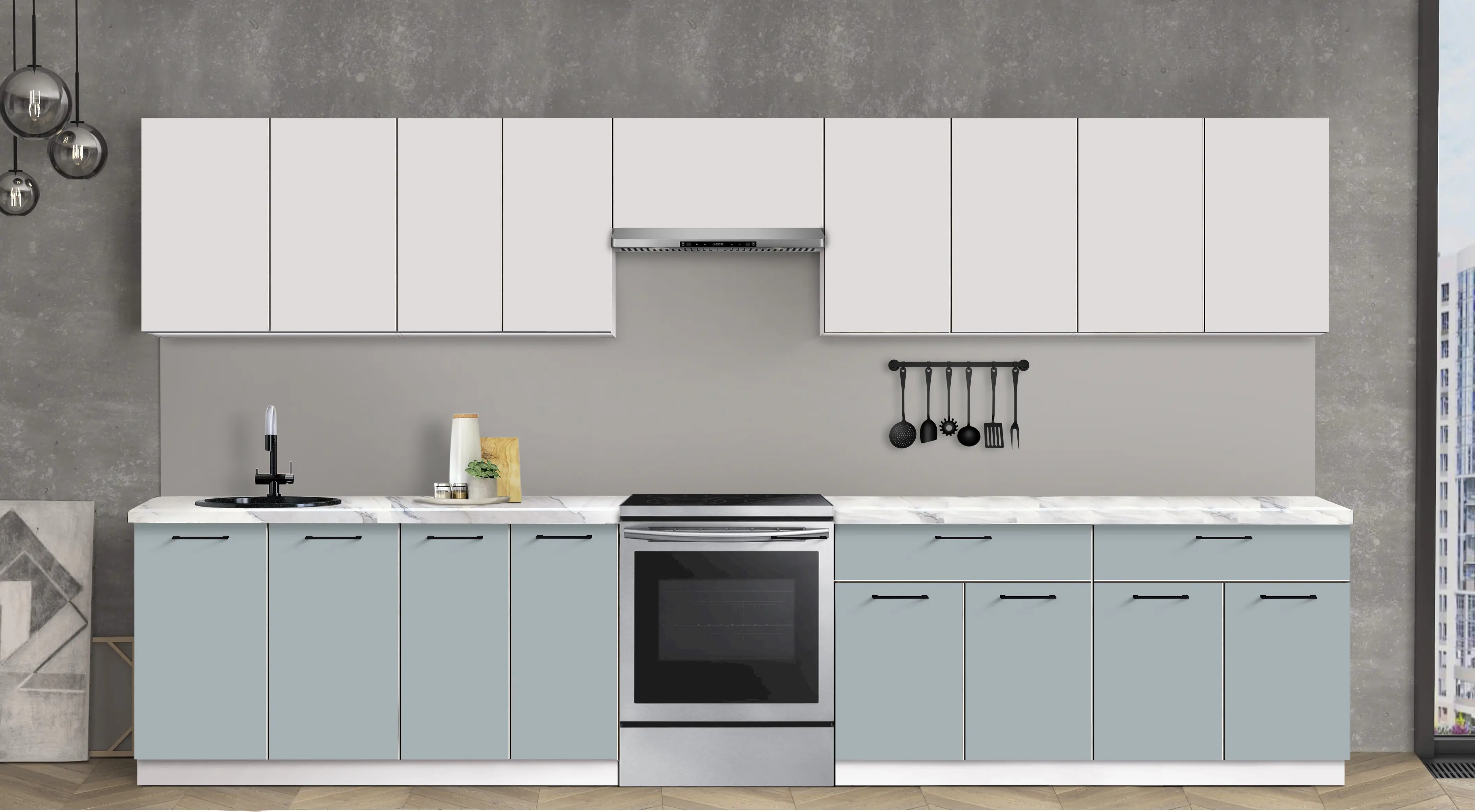 Bucatarie modulara Modern Bono 4 H68 3.6m