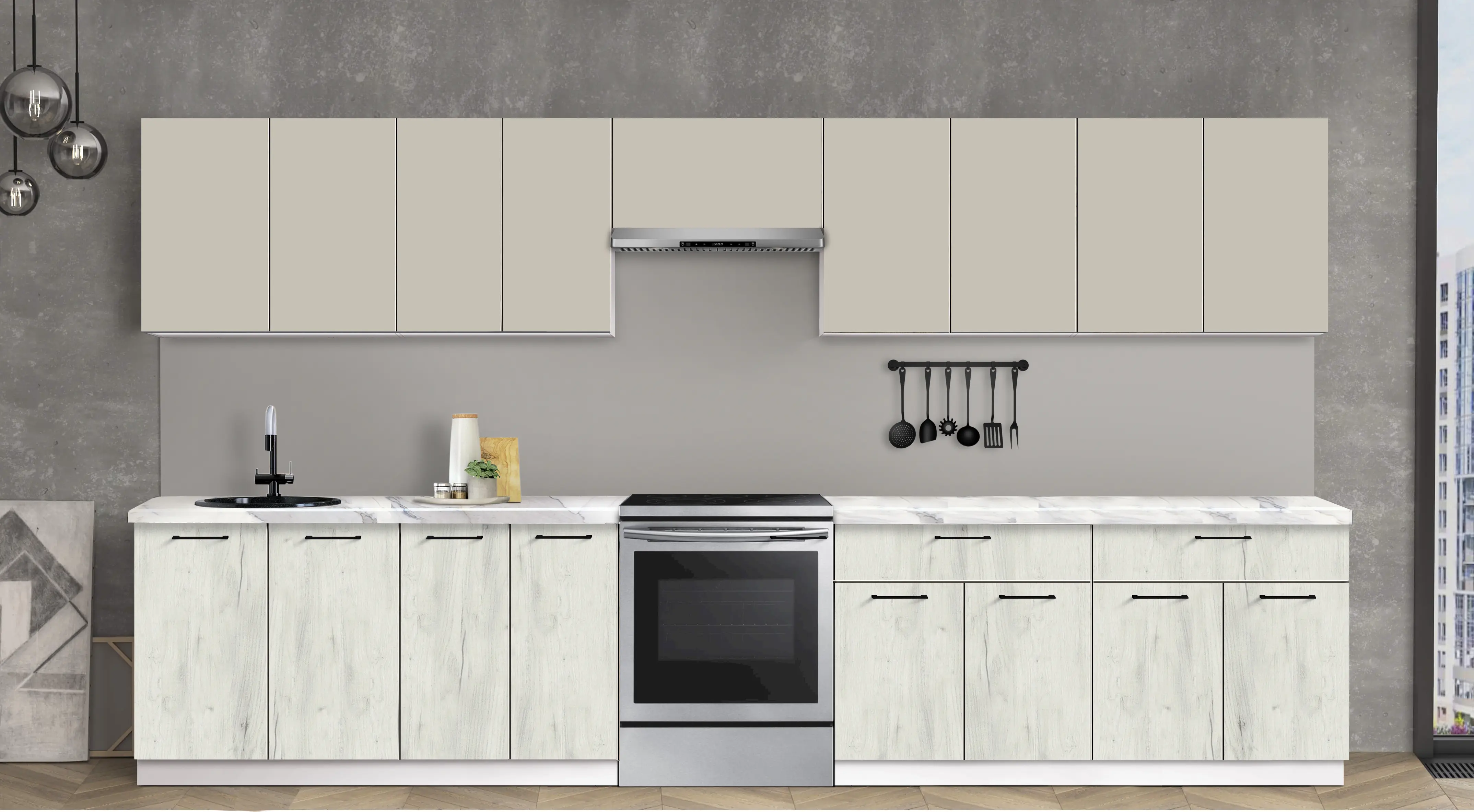 Bucatarie modulara Modern Bono 4 H68 3.6m