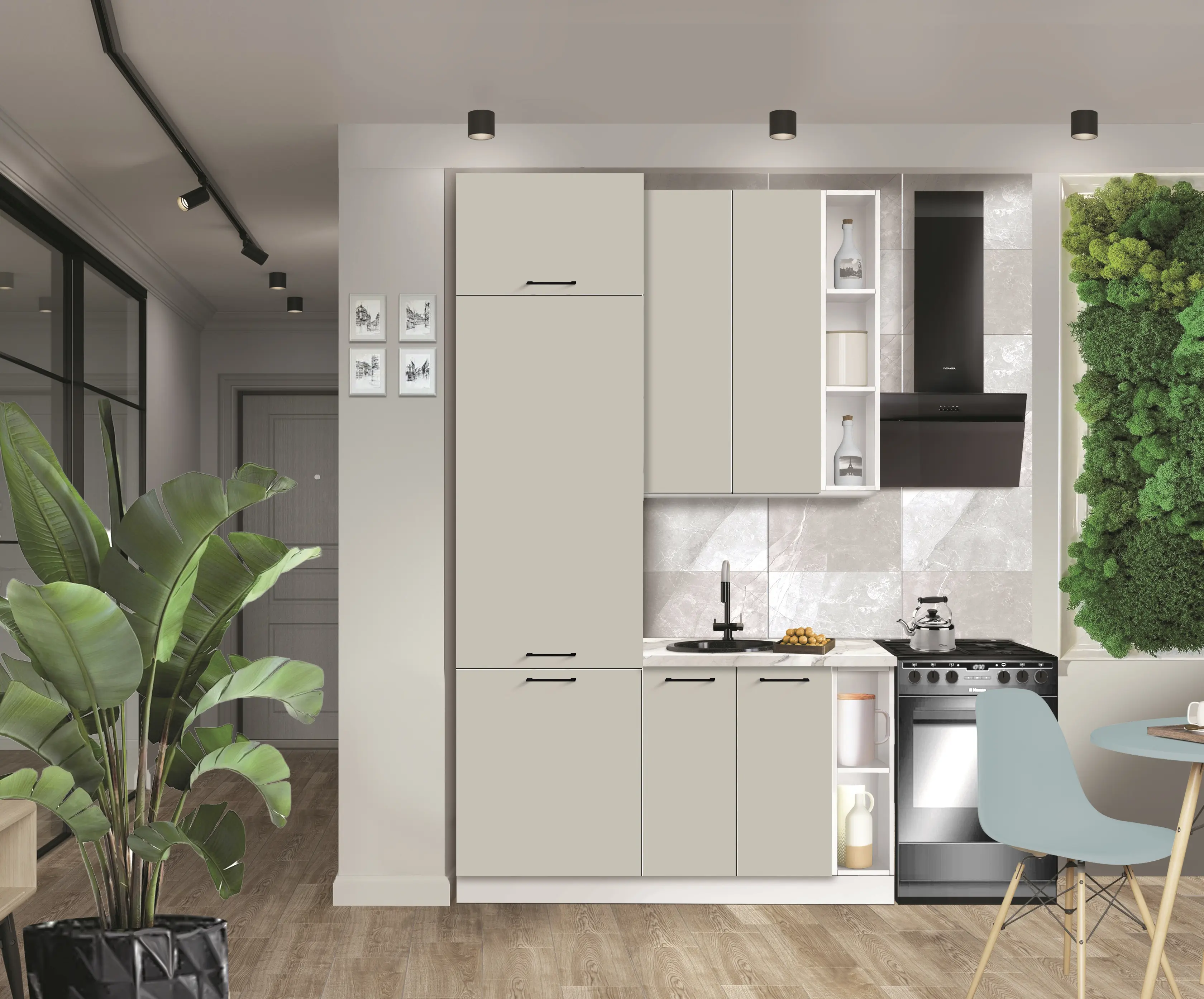 Bucatarie modulara Modern Bono 5 H110 1.4m