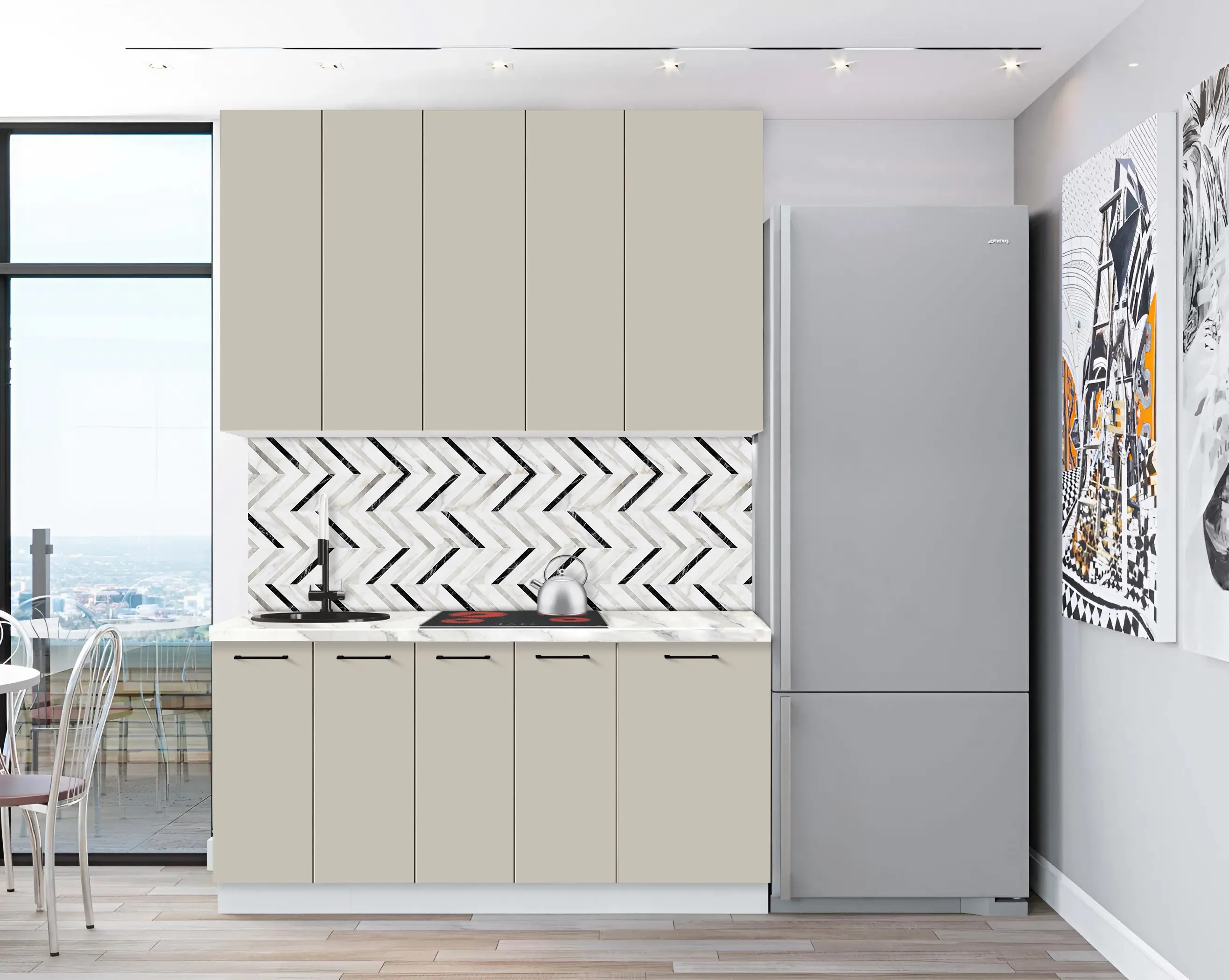 Bucatarie modulara Modern Bono 5 H110 1.6m