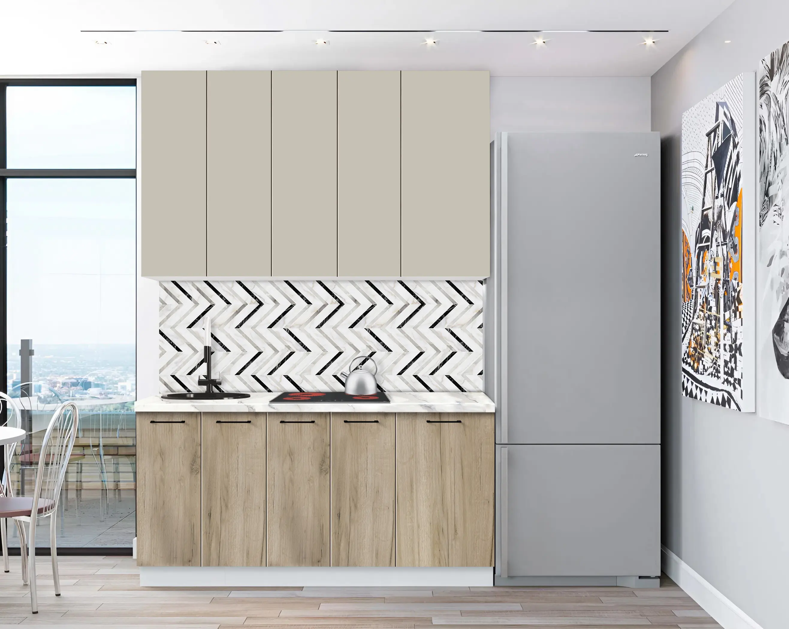 Bucatarie modulara Modern Bono 5 H110 1.6m