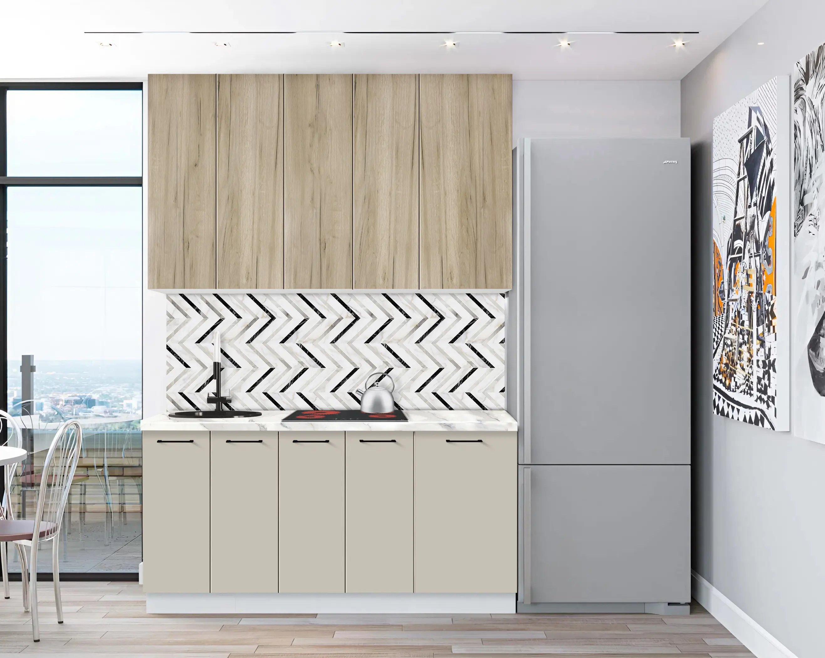 Bucatarie modulara Modern Bono 5 H110 1.6m