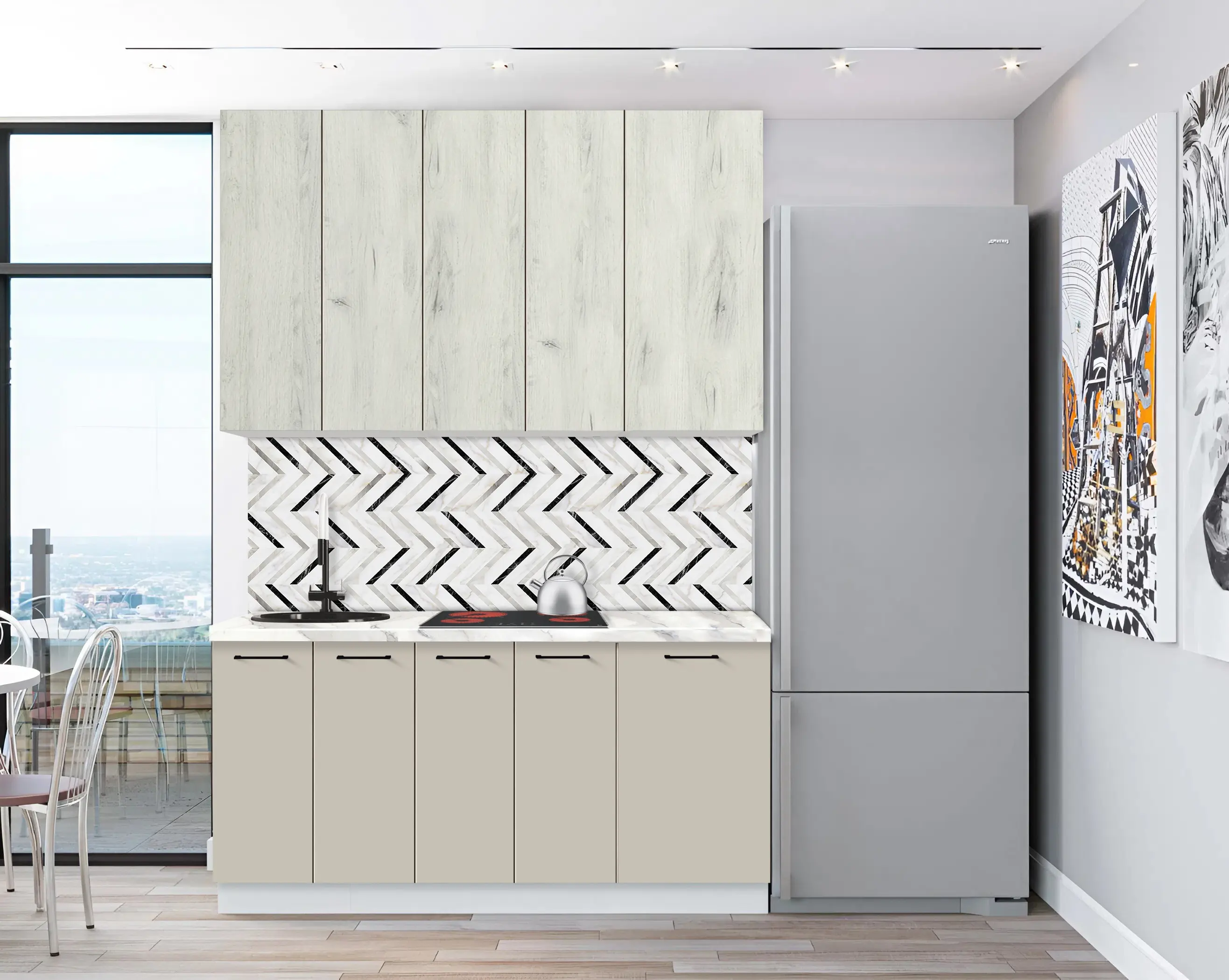 Bucatarie modulara Modern Bono 5 H110 1.6m