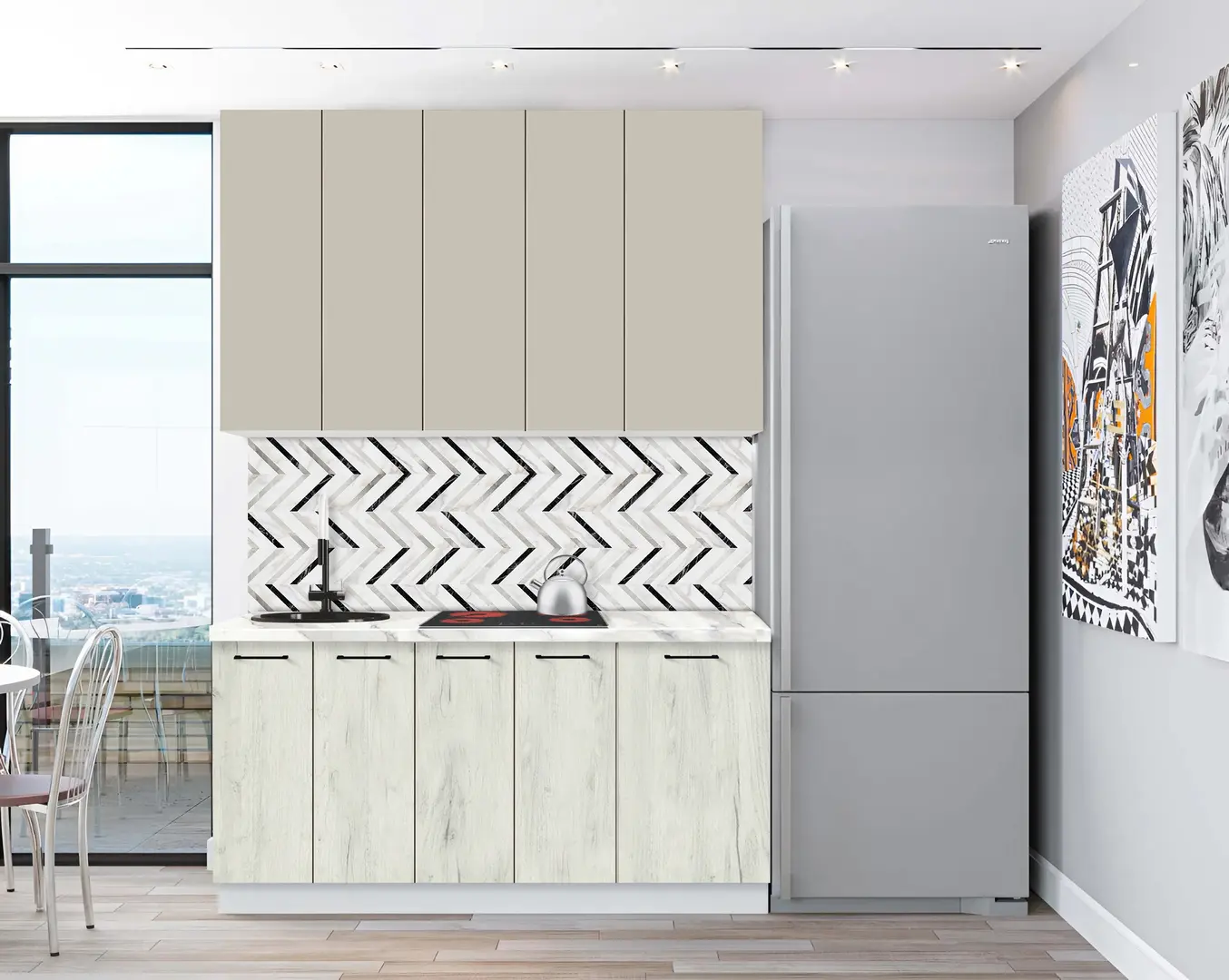 Bucatarie modulara Modern Bono 5 H110 1.6m