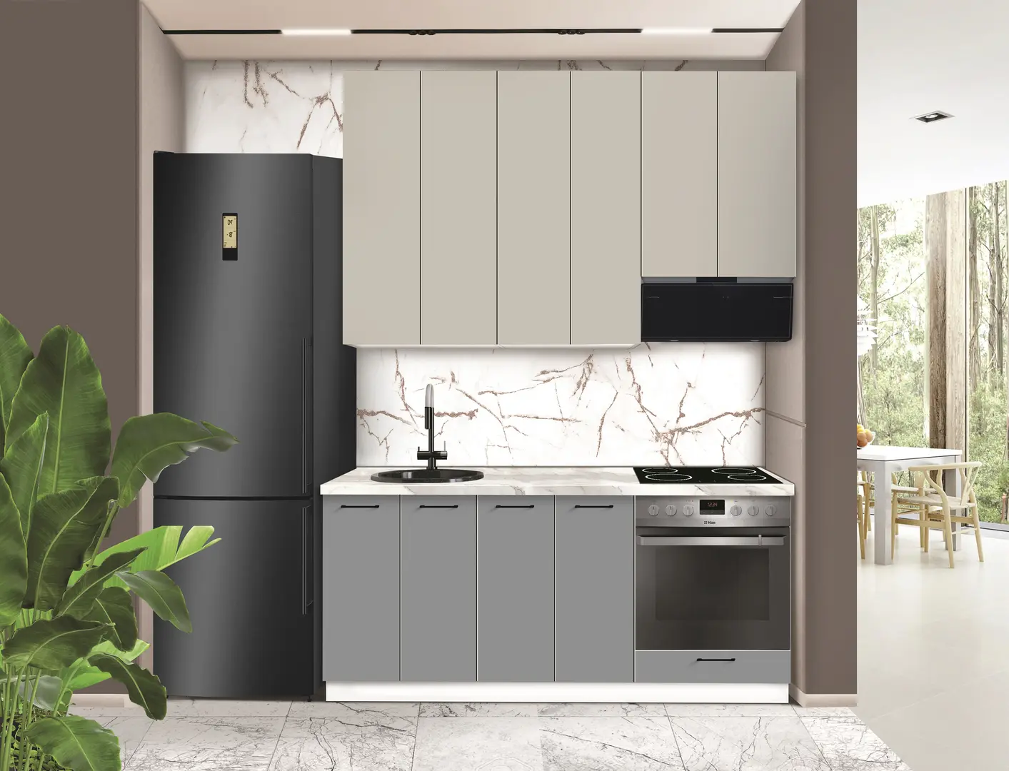 Bucatarie modulara Modern Bono 5 H110 1.8m