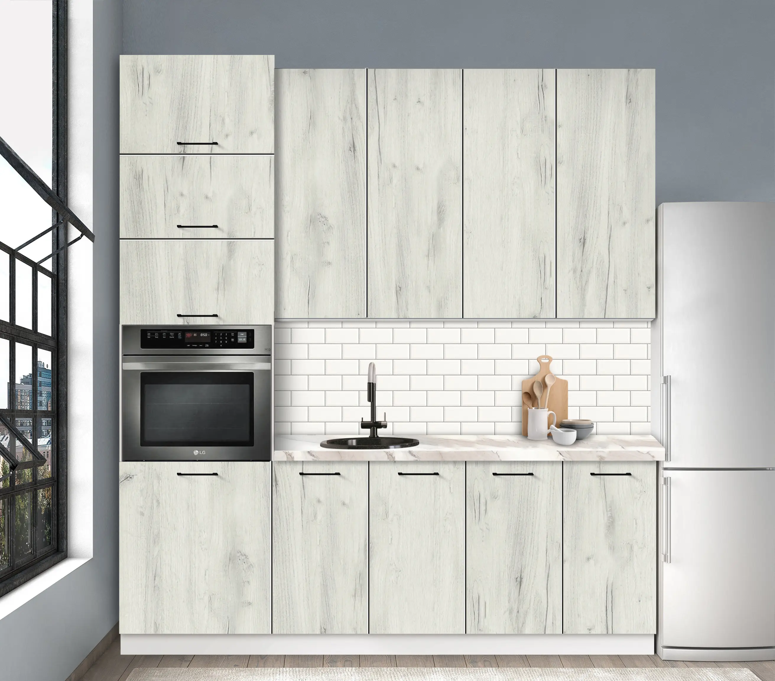 Bucatarie modulara Modern Bono 5 H110 2.2m