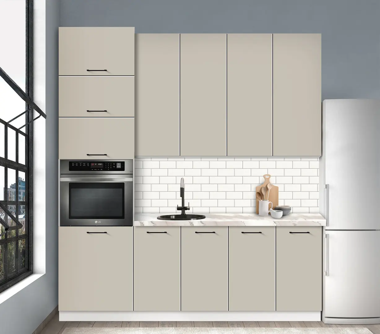 Bucatarie modulara Modern Bono 5 H110 2.2m