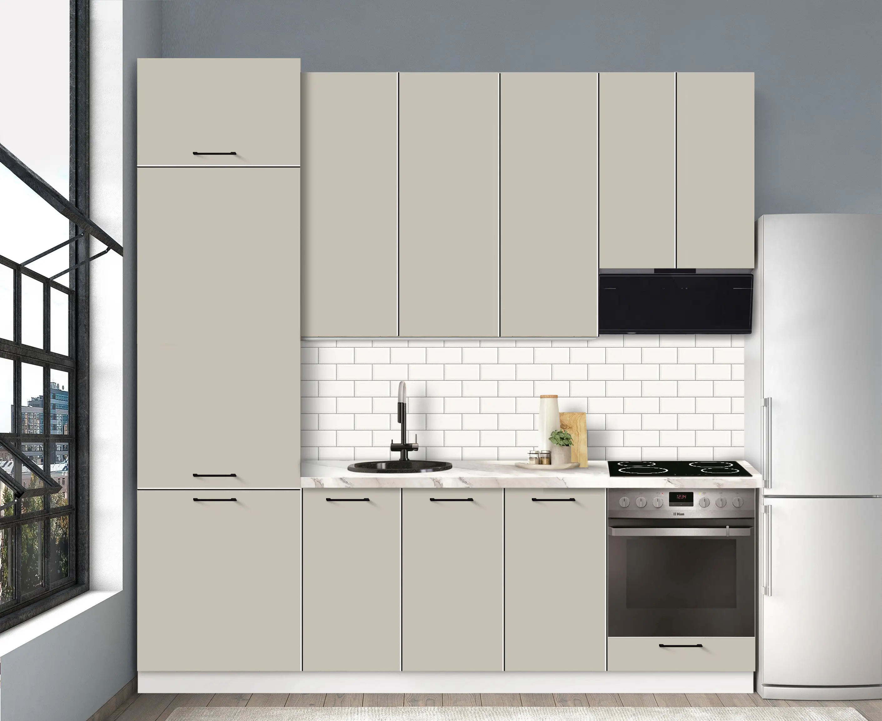 Bucatarie modulara Modern Bono 5 H110 2.4m