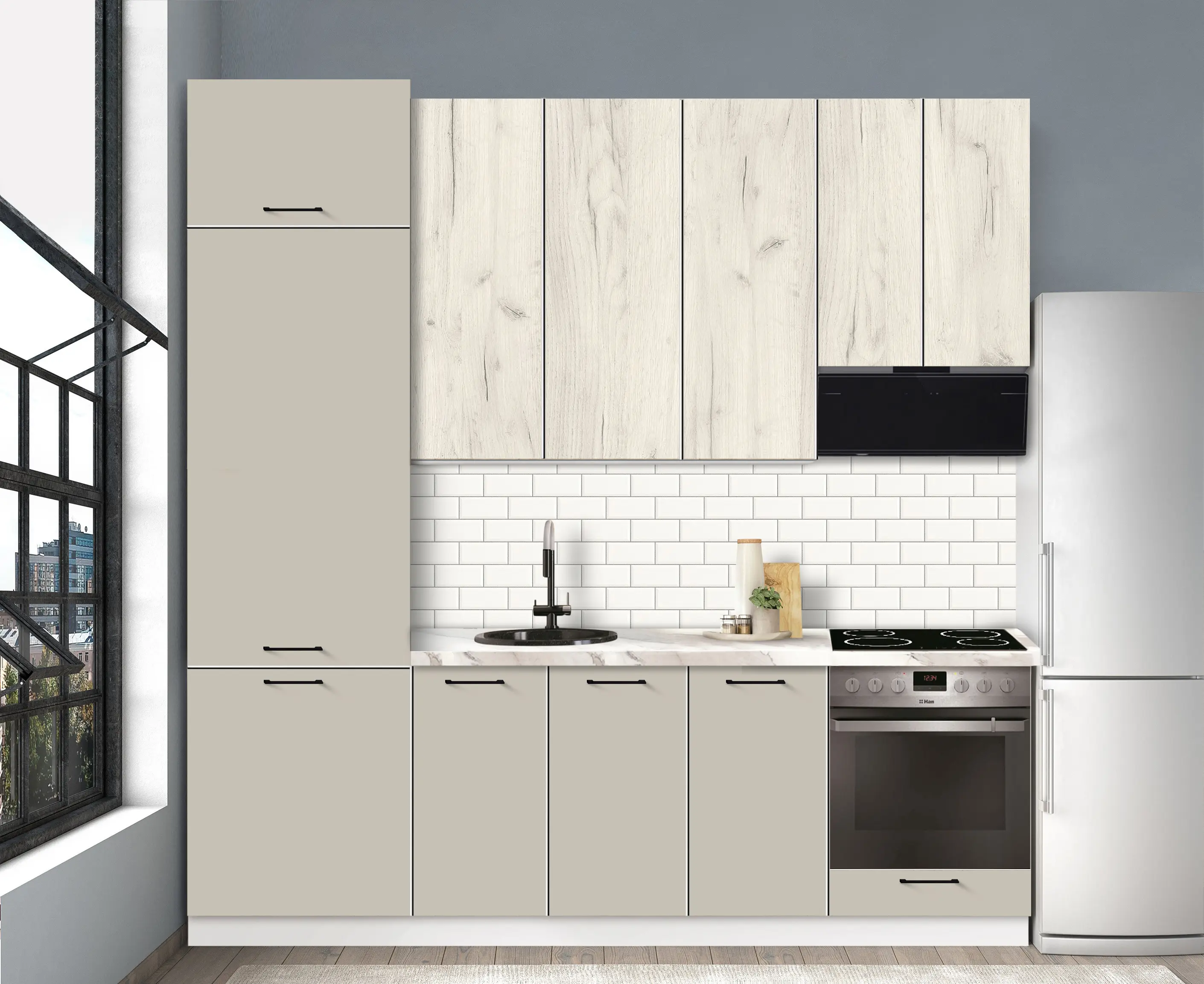 Bucatarie modulara Modern Bono 5 H110 2.4m