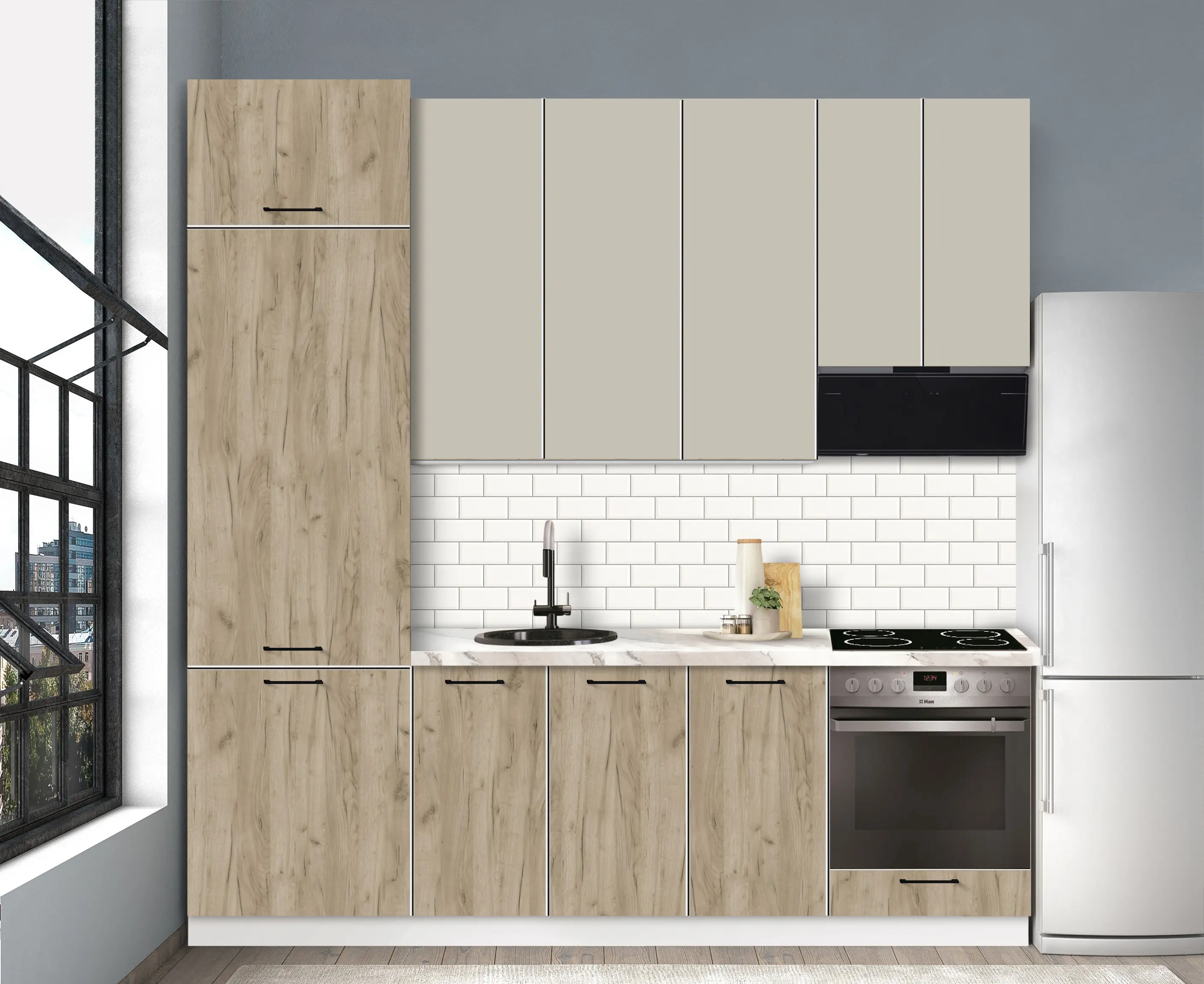 Bucatarie modulara Modern Bono 5 H110 2.4m