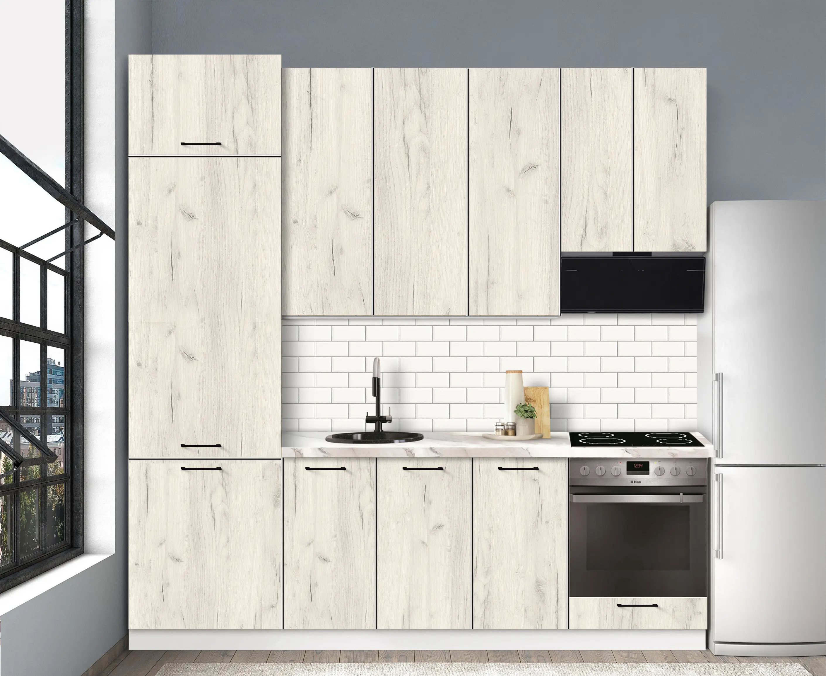 Bucatarie modulara Modern Bono 5 H110 2.4m