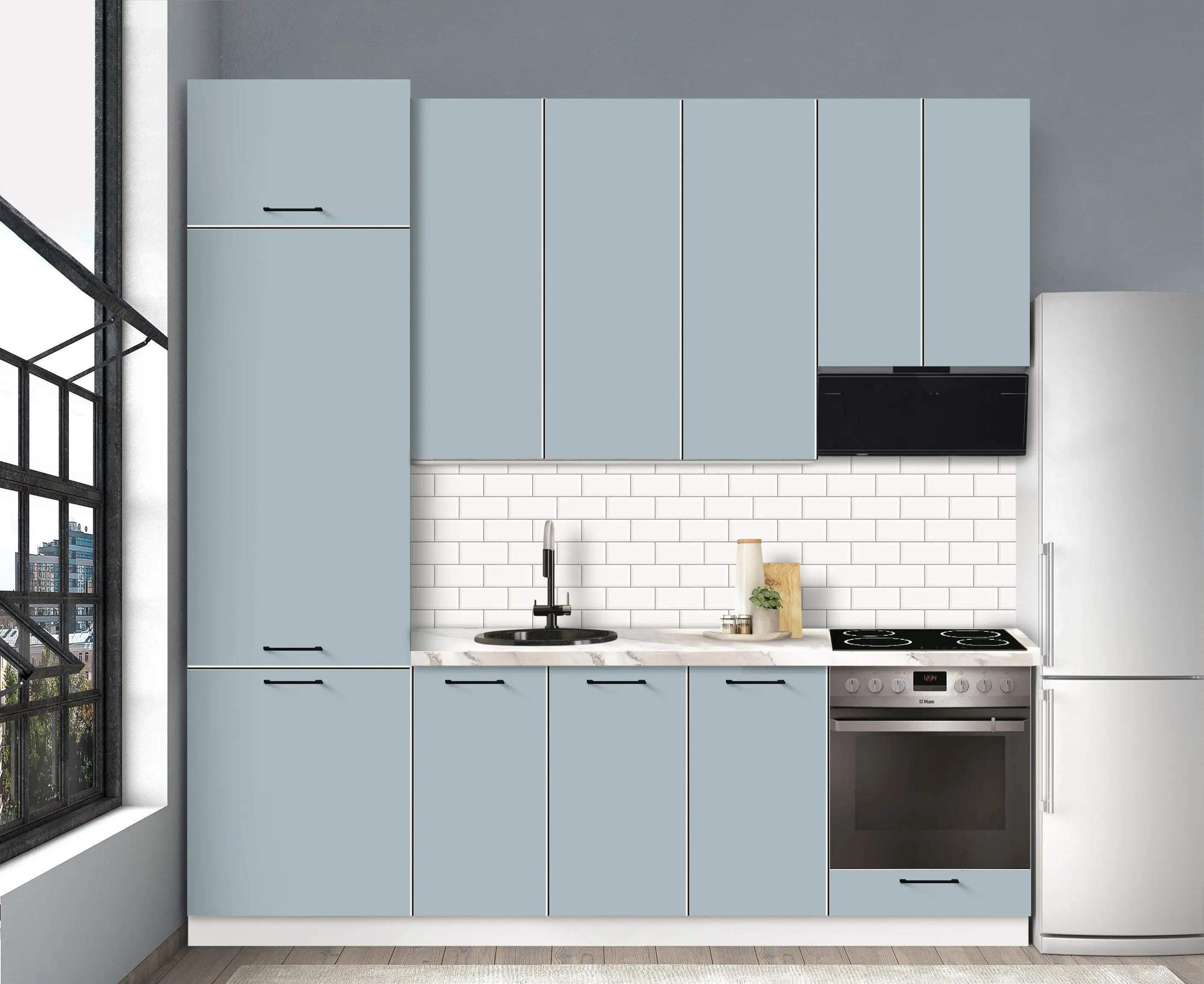 Bucatarie modulara Modern Bono 5 H110 2.4m