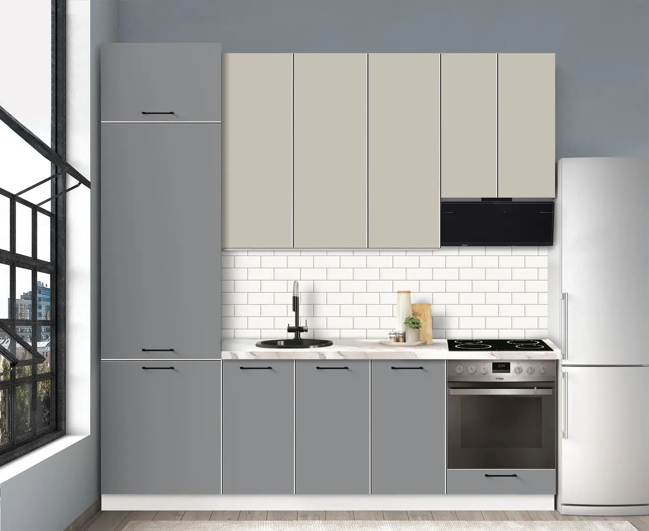 Bucatarie modulara Modern Bono 5 H110 2.4m