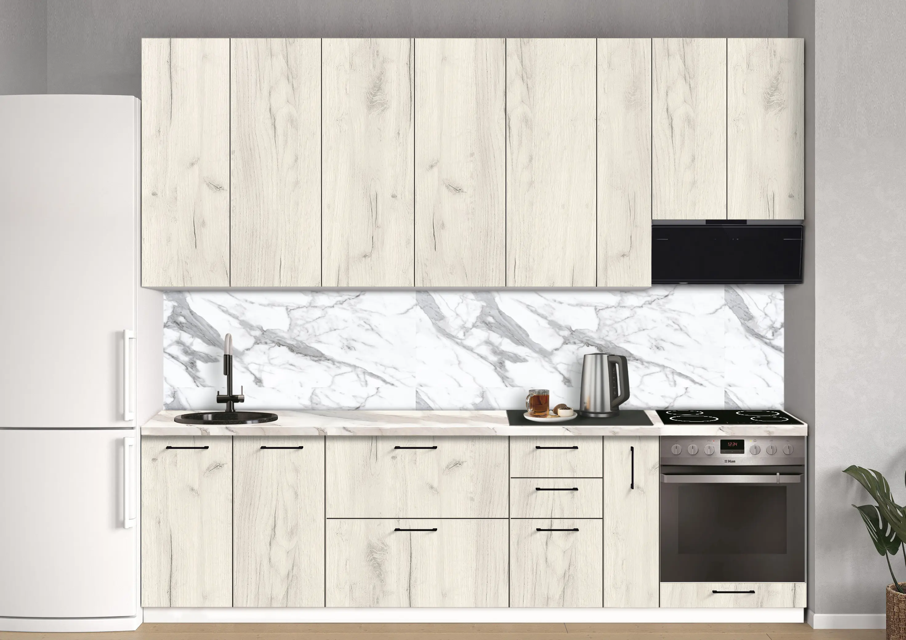 Bucatarie modulara Modern Bono 5 H110 2.8m