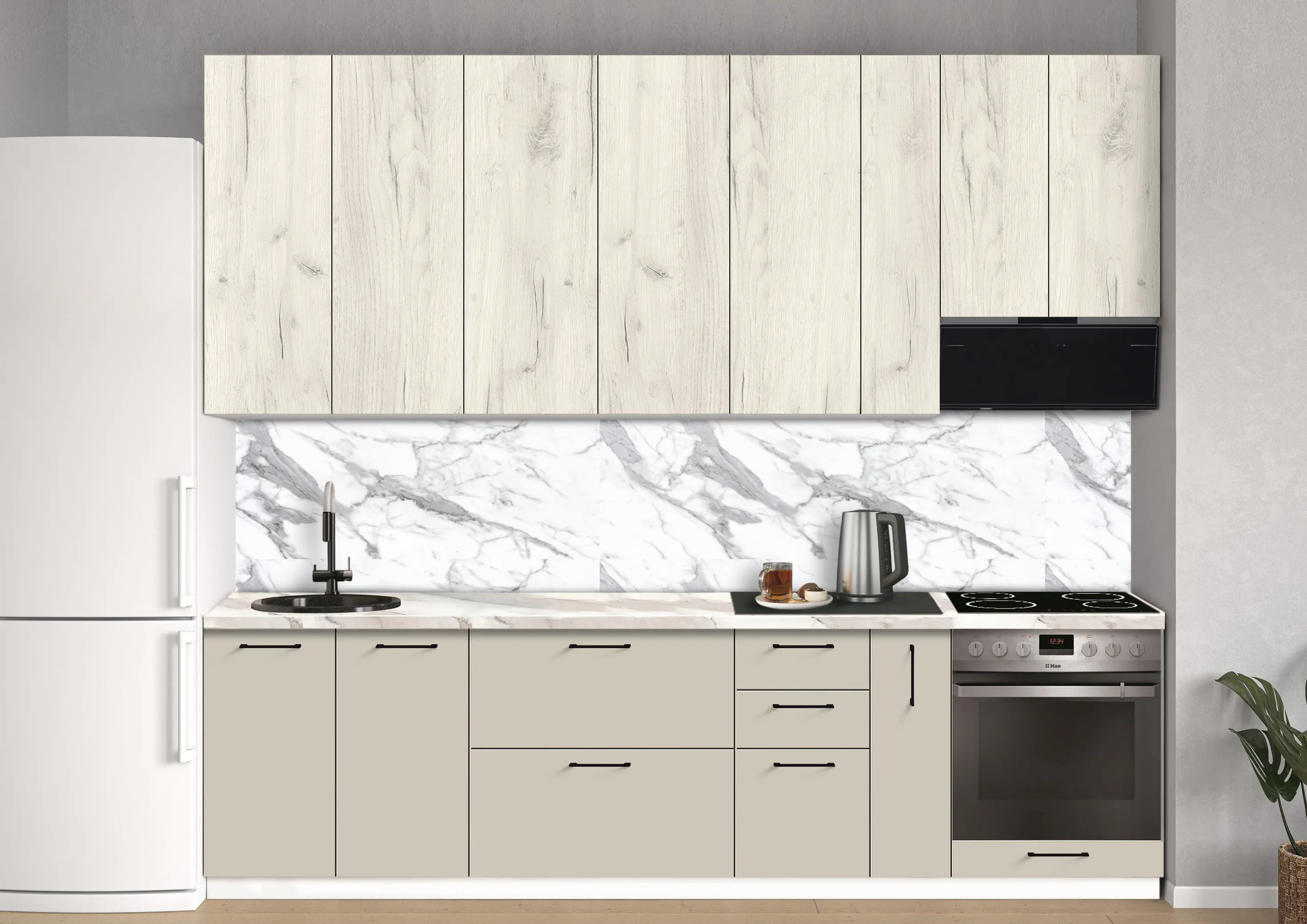 Bucatarie modulara Modern Bono 5 H110 2.8m