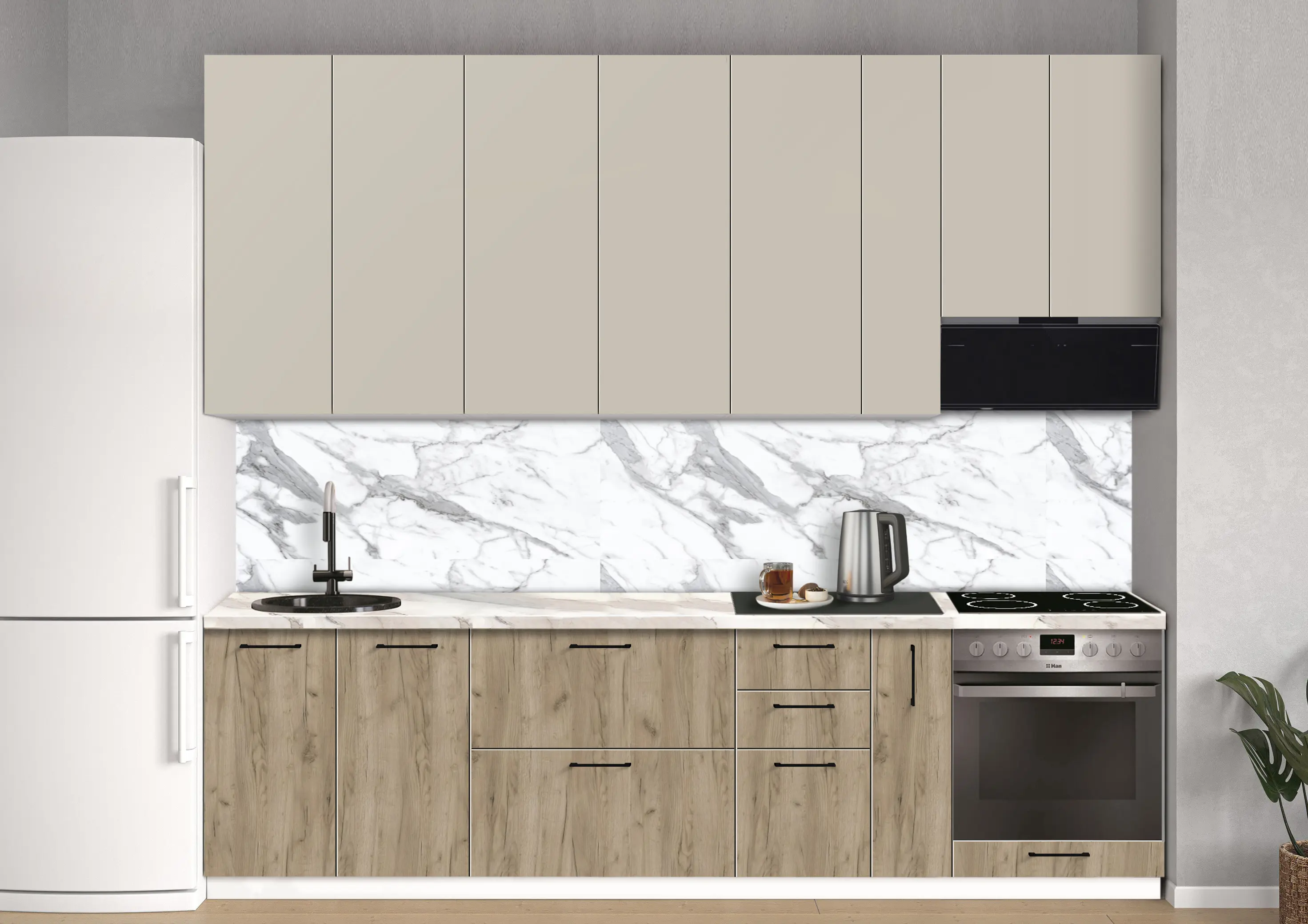 Bucatarie modulara Modern Bono 5 H110 2.8m