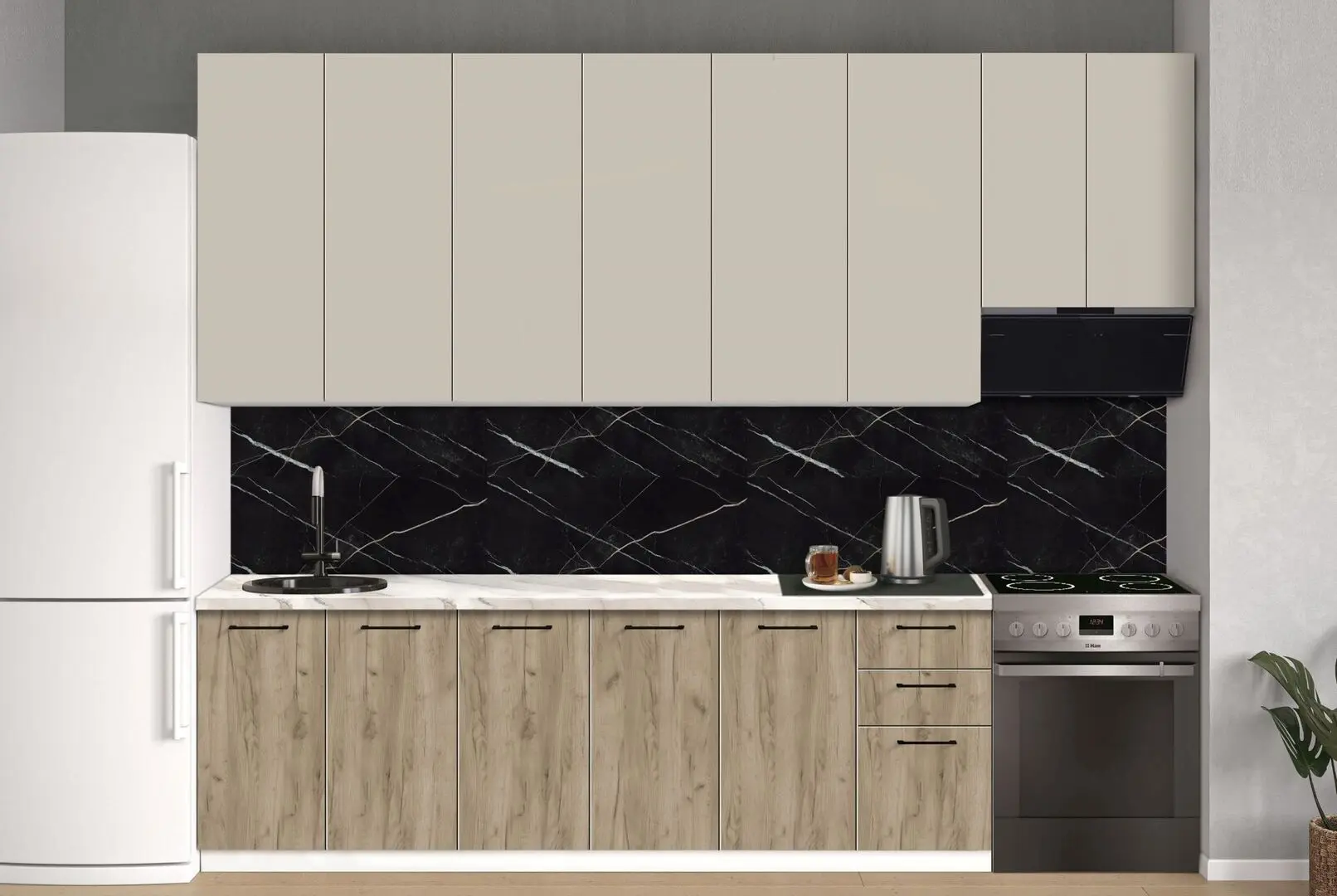 Bucatarie modulara Modern Bono 5 H110 3.0m