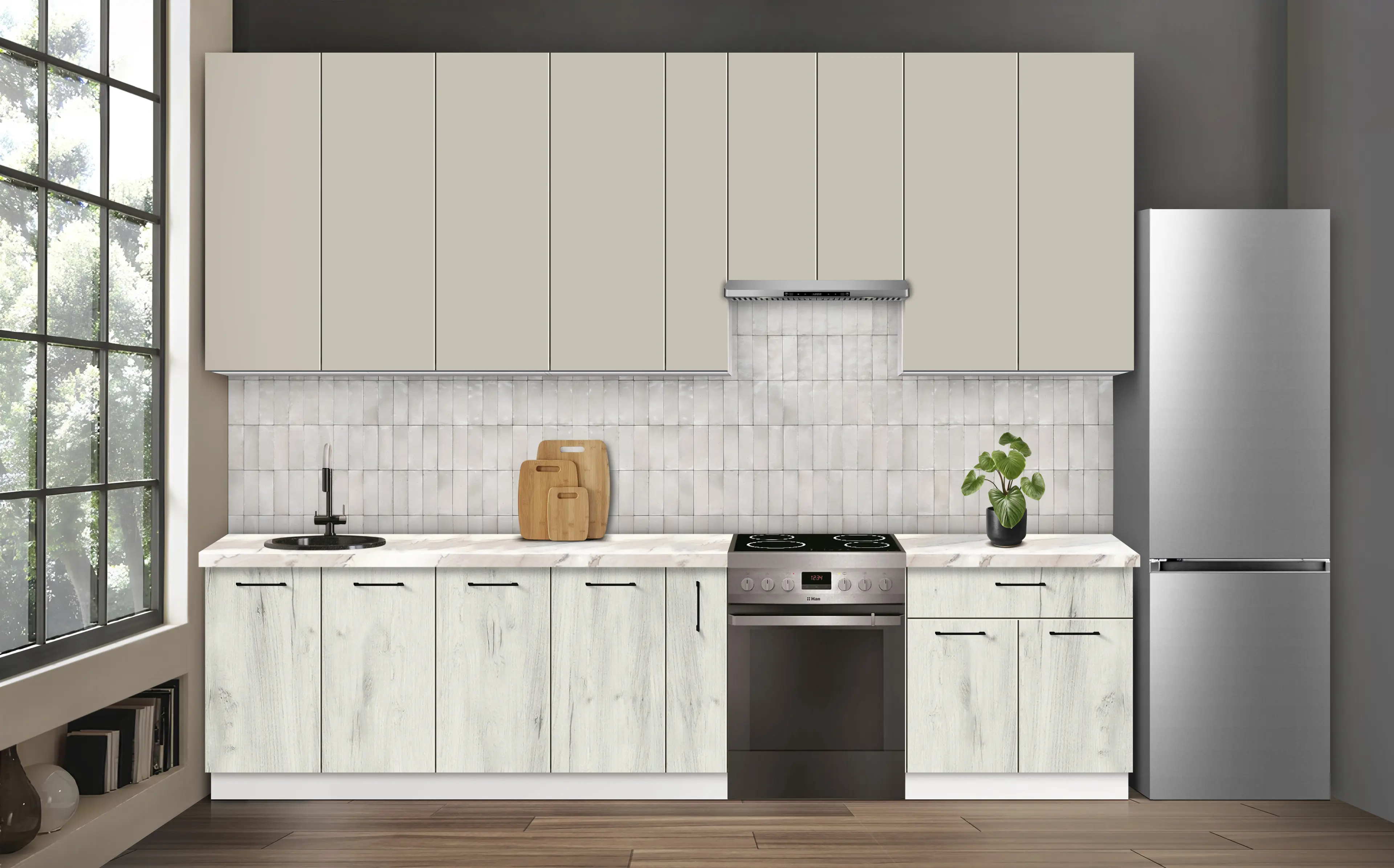 Bucatarie modulara Modern Bono 5 H110 3.2m