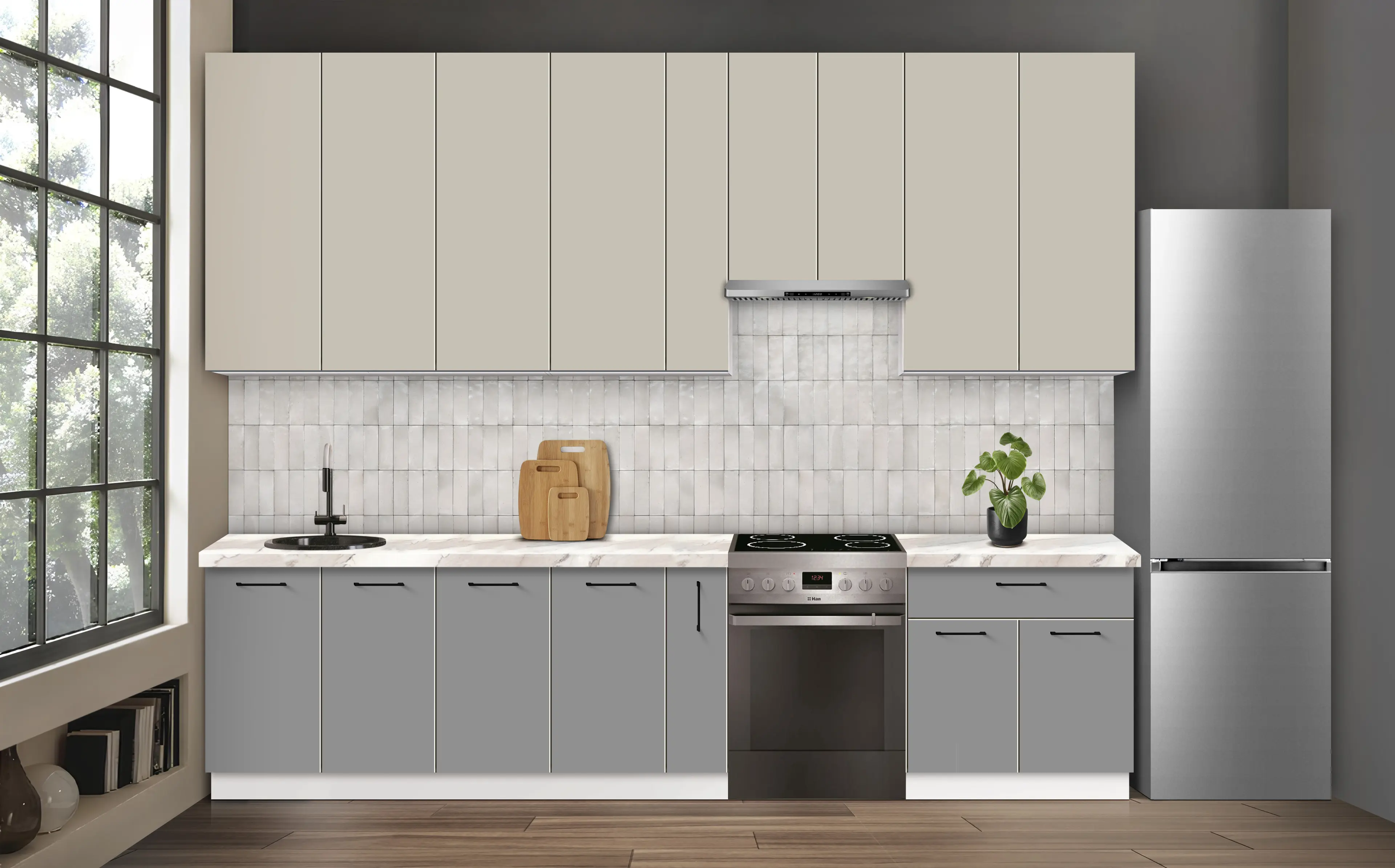 Bucatarie modulara Modern Bono 5 H110 3.2m