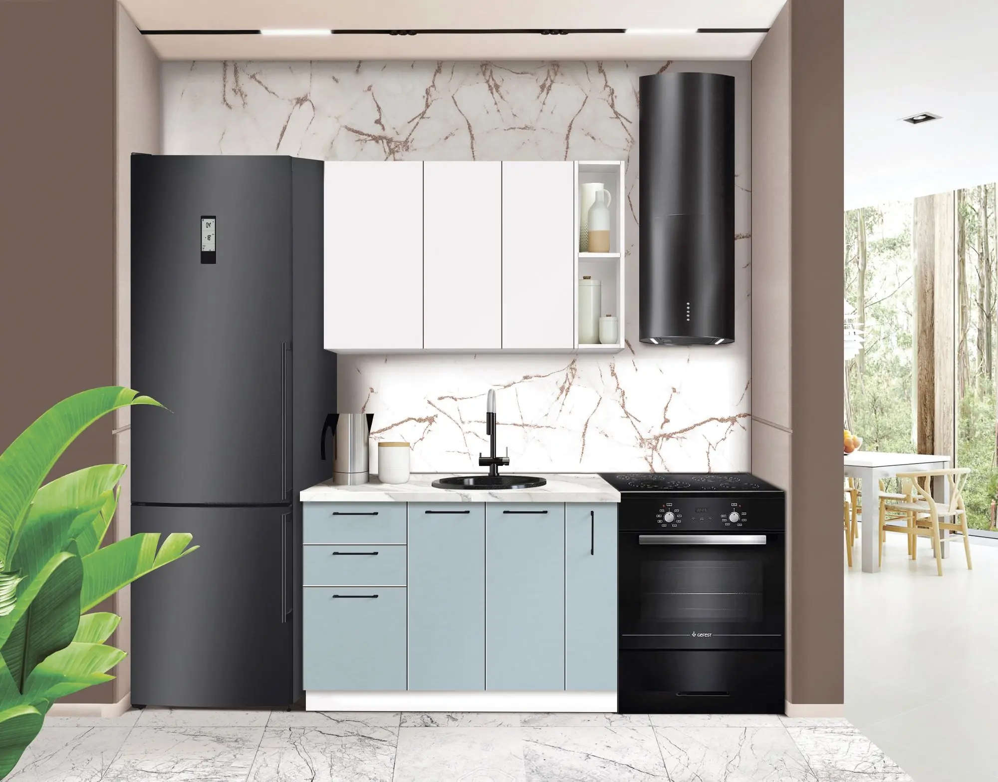 Модульная кухня Modern Bono 5 H68 1.2m