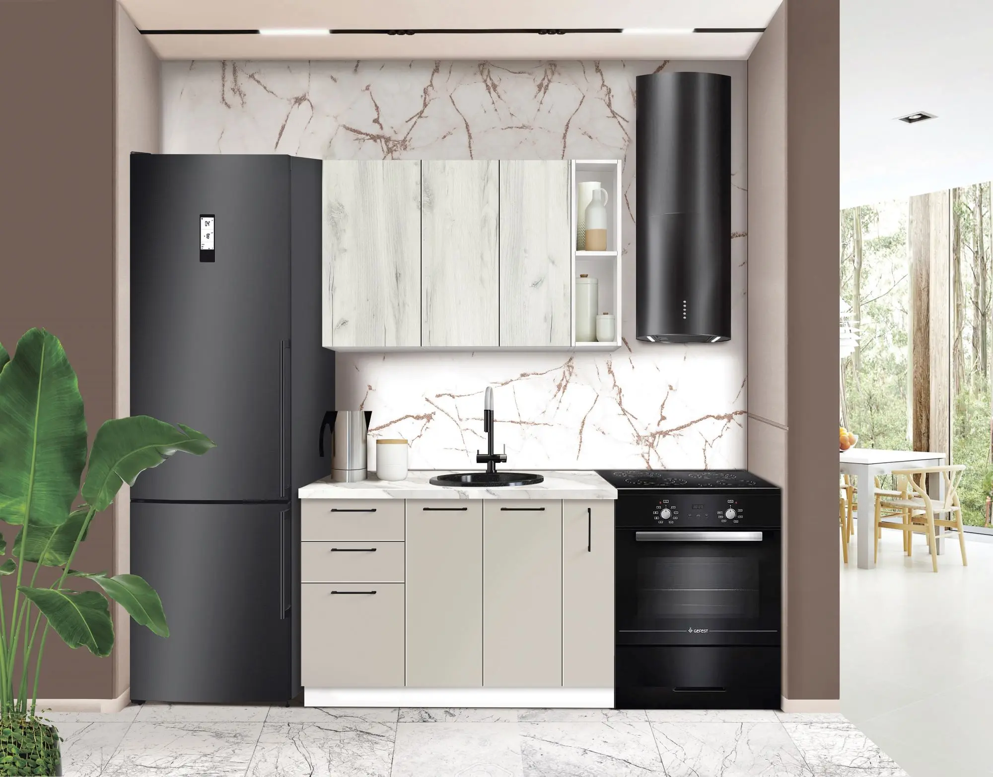 Модульная кухня Modern Bono 5 H68 1.2m