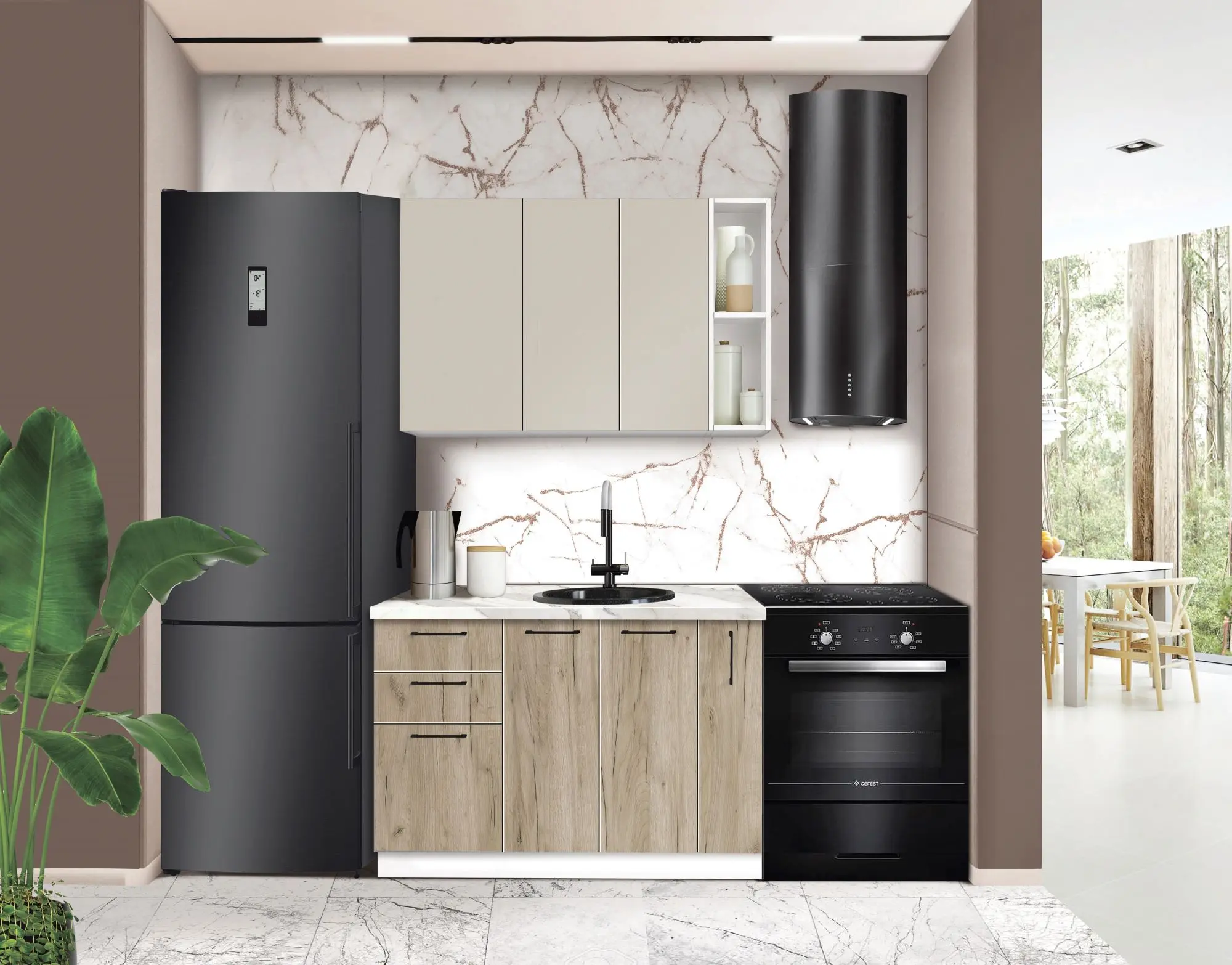 Модульная кухня Modern Bono 5 H68 1.2m