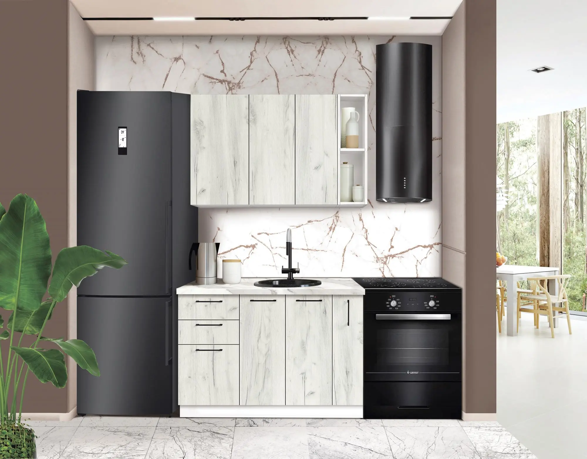 Модульная кухня Modern Bono 5 H68 1.2m