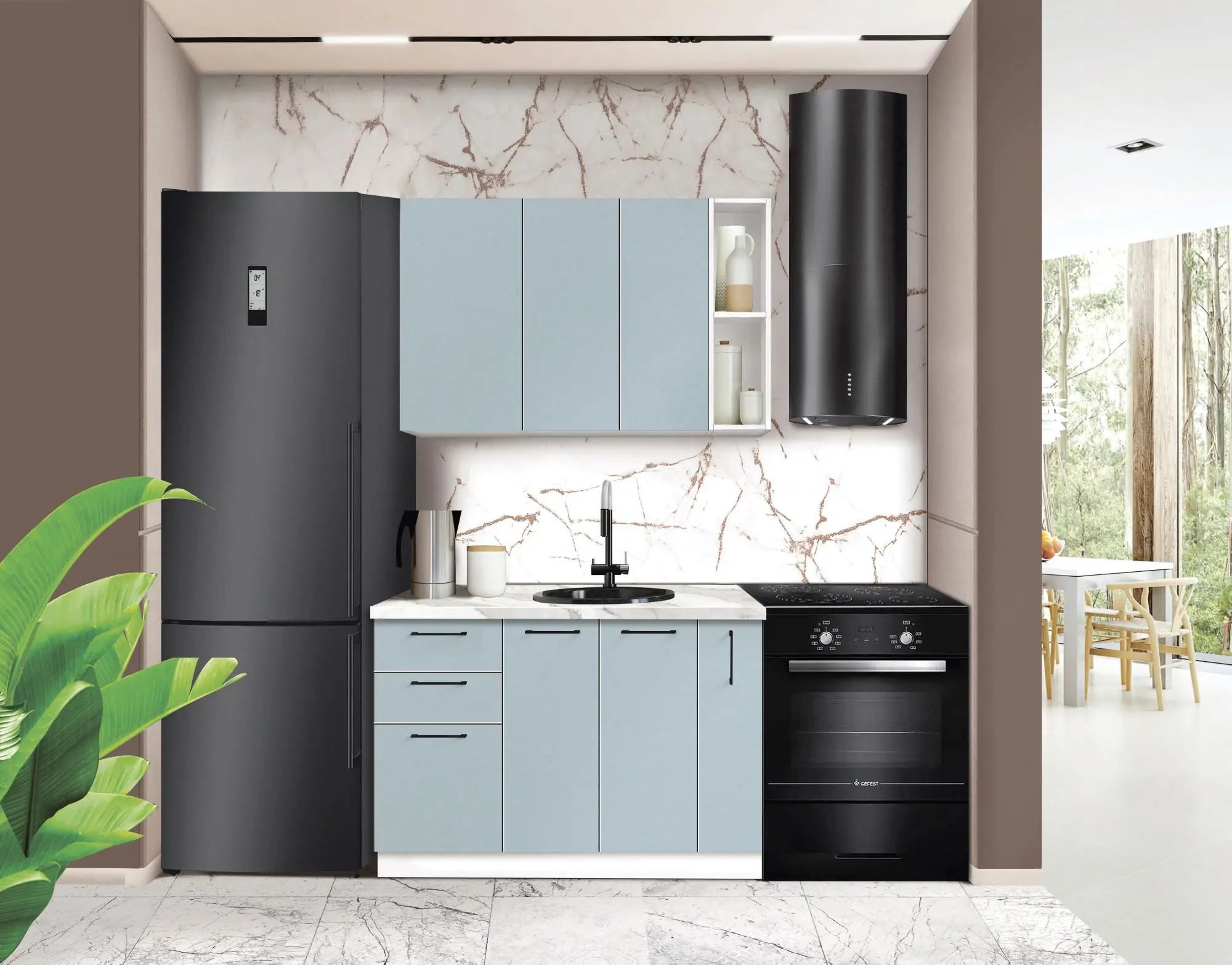 Модульная кухня Modern Bono 5 H68 1.2m