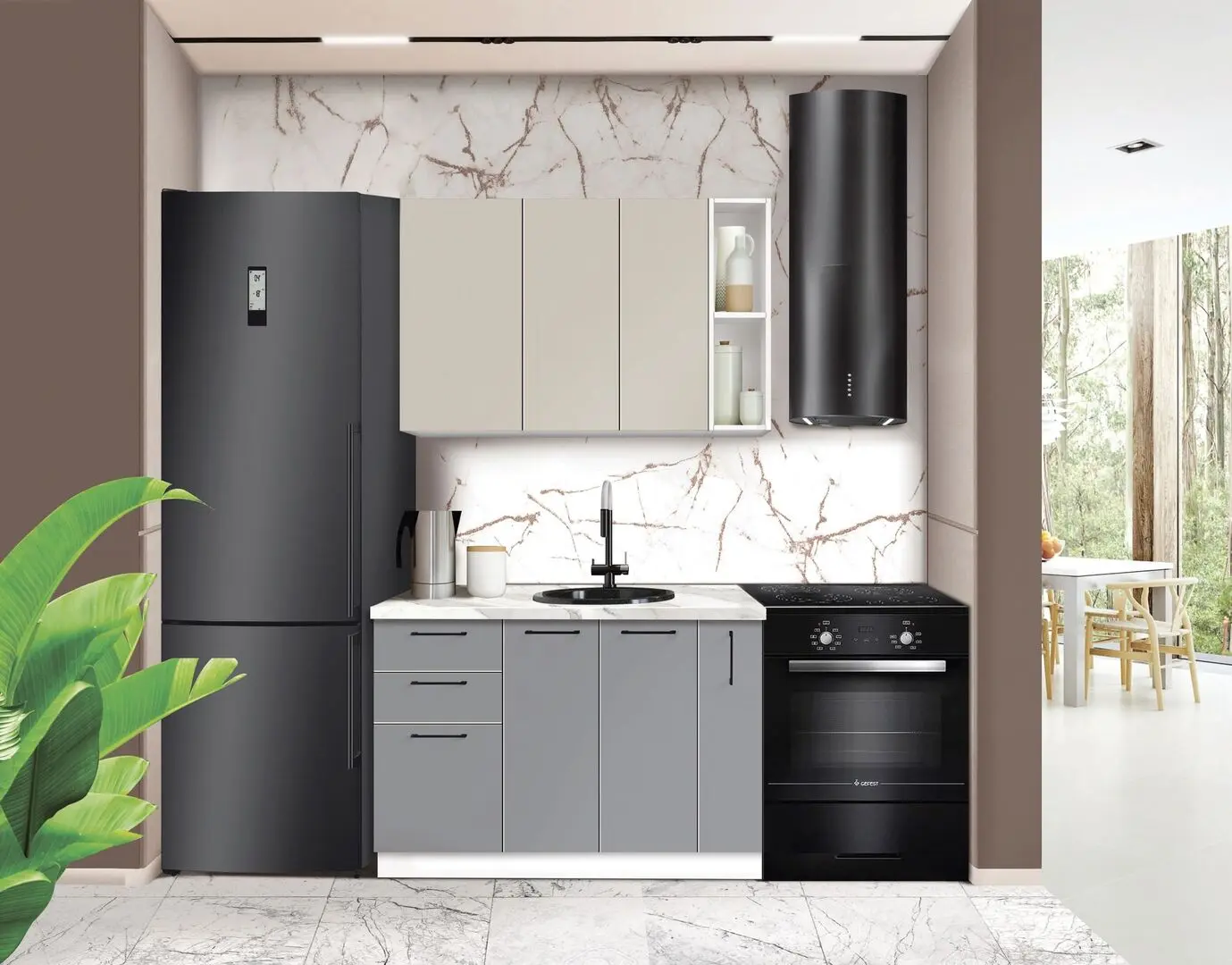 Модульная кухня Modern Bono 5 H68 1.2m