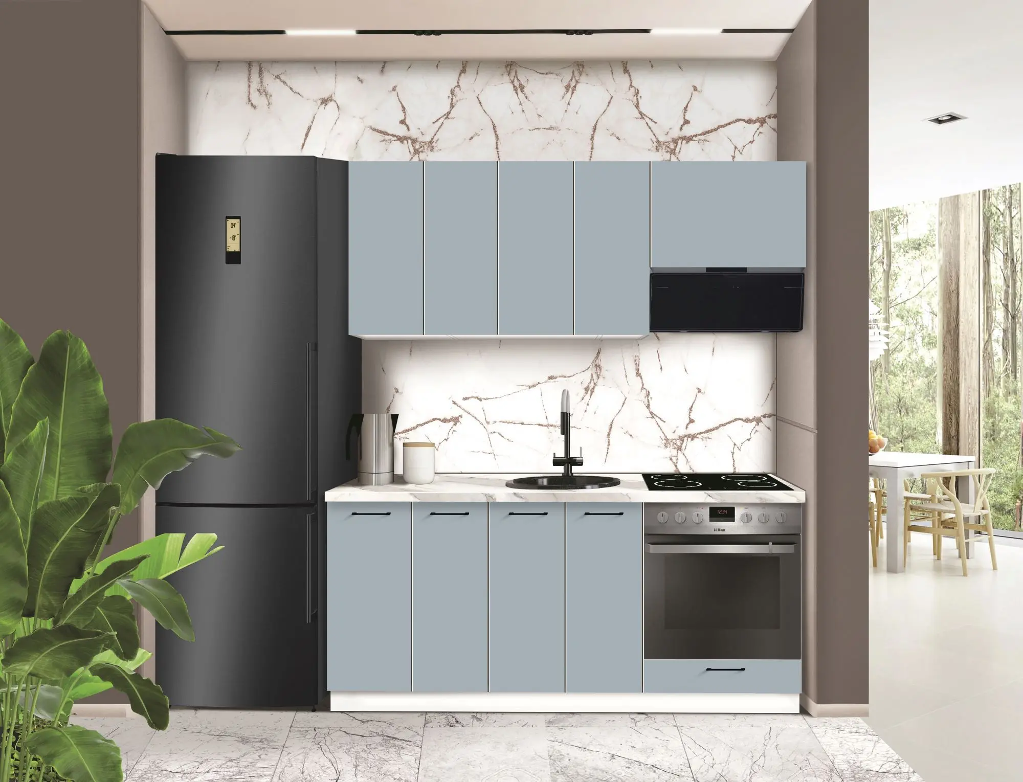 Bucatarie modulara Modern Bono 5 H68 1.8m