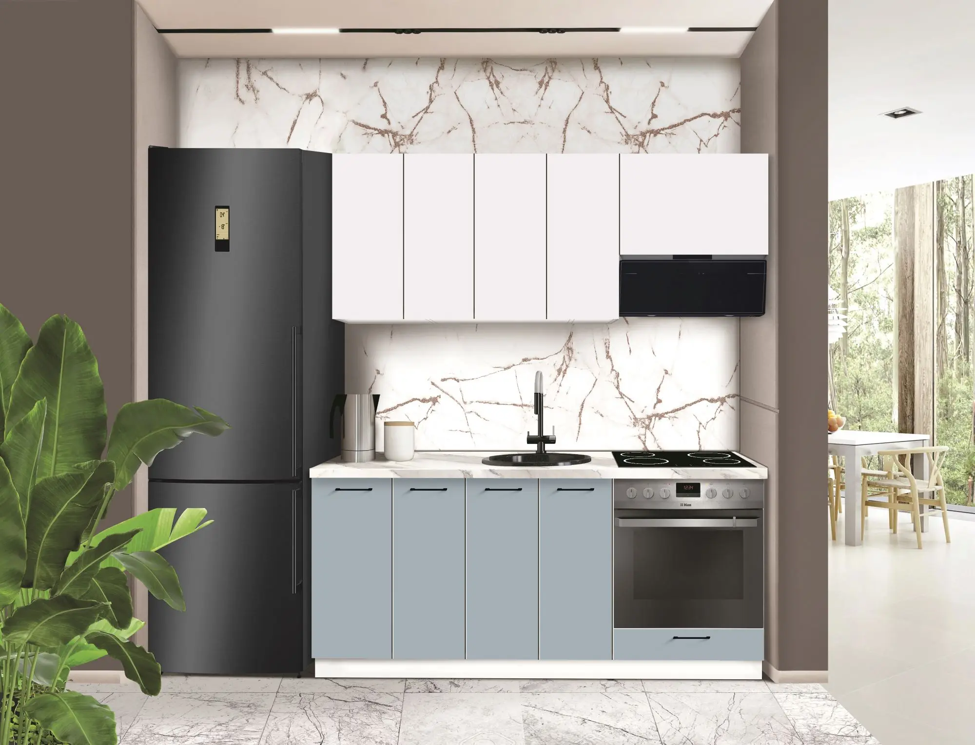 Bucatarie modulara Modern Bono 5 H68 1.8m