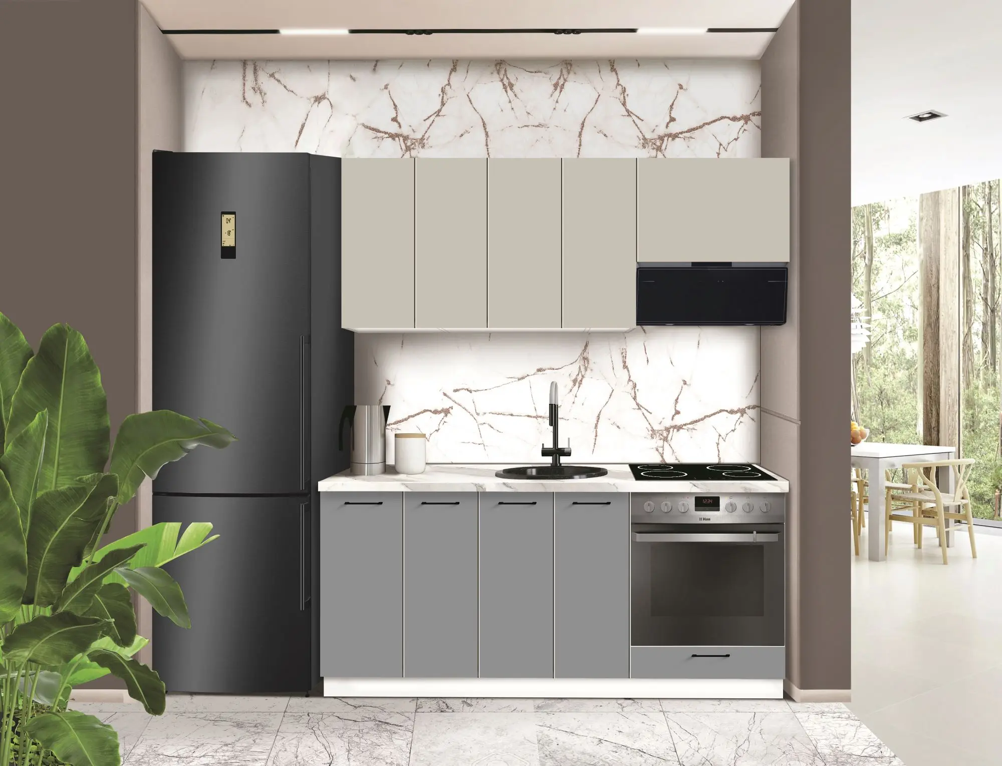 Bucatarie modulara Modern Bono 5 H68 1.8m