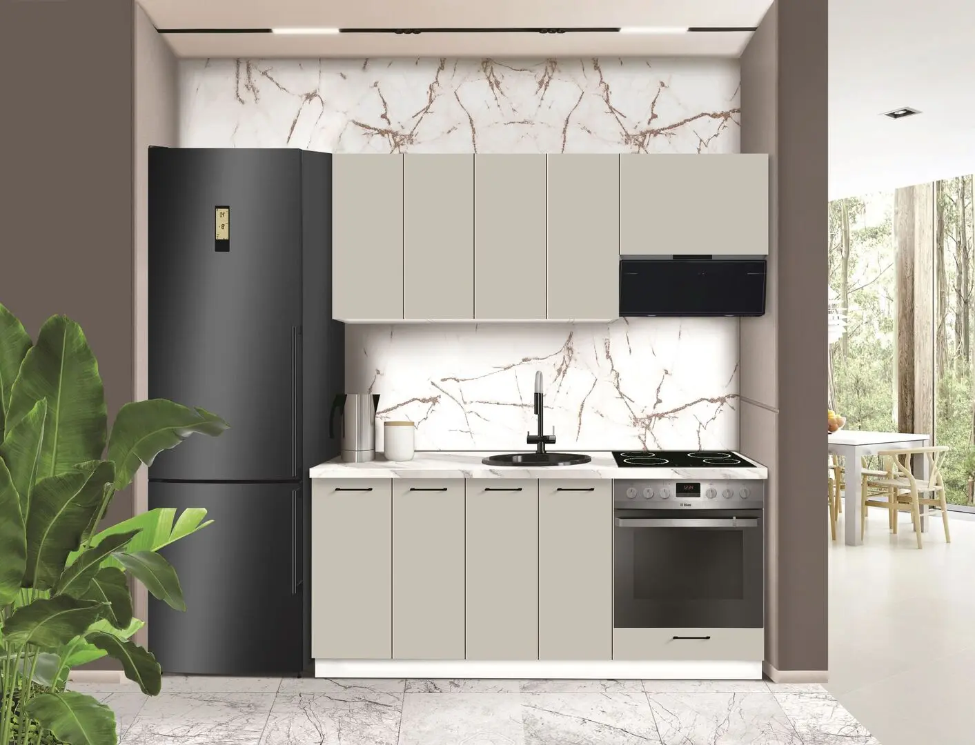 Bucatarie modulara Modern Bono 5 H68 1.8m