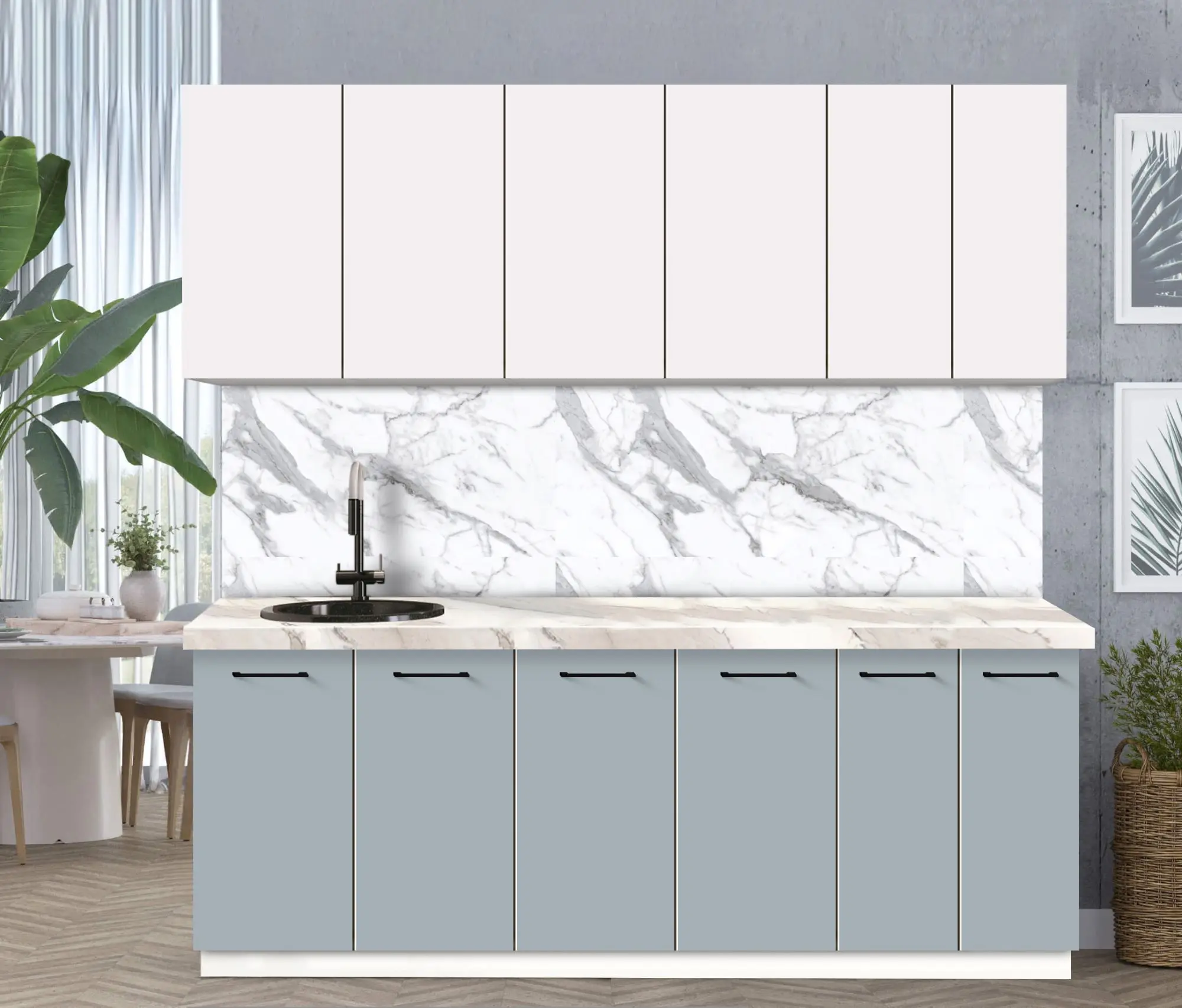 Bucatarie modulara Modern Bono 5 H68 2.2m