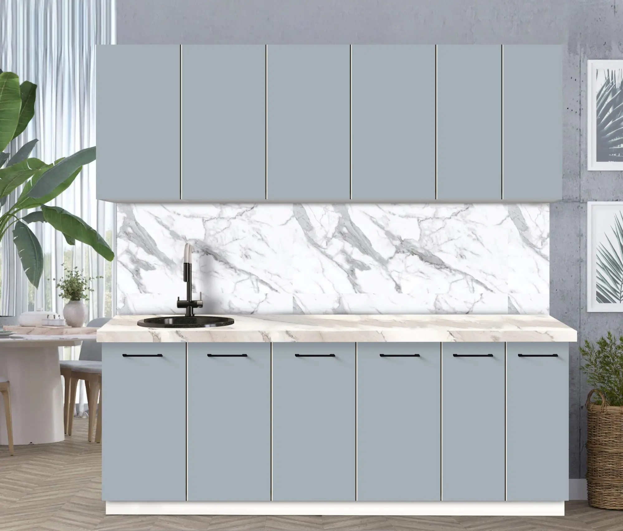 Bucatarie modulara Modern Bono 5 H68 2.2m