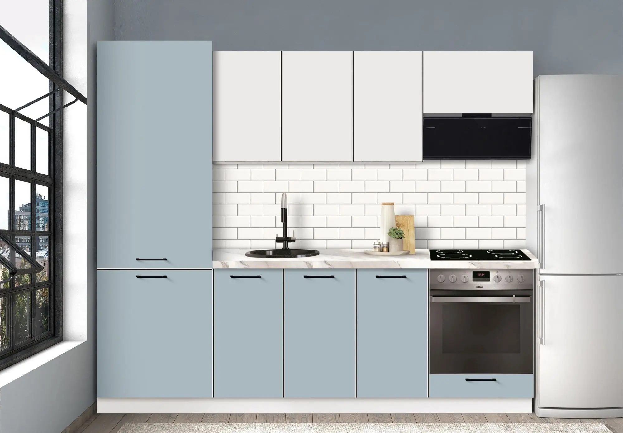 Bucatarie modulara Modern Bono 5 H68 2.4m