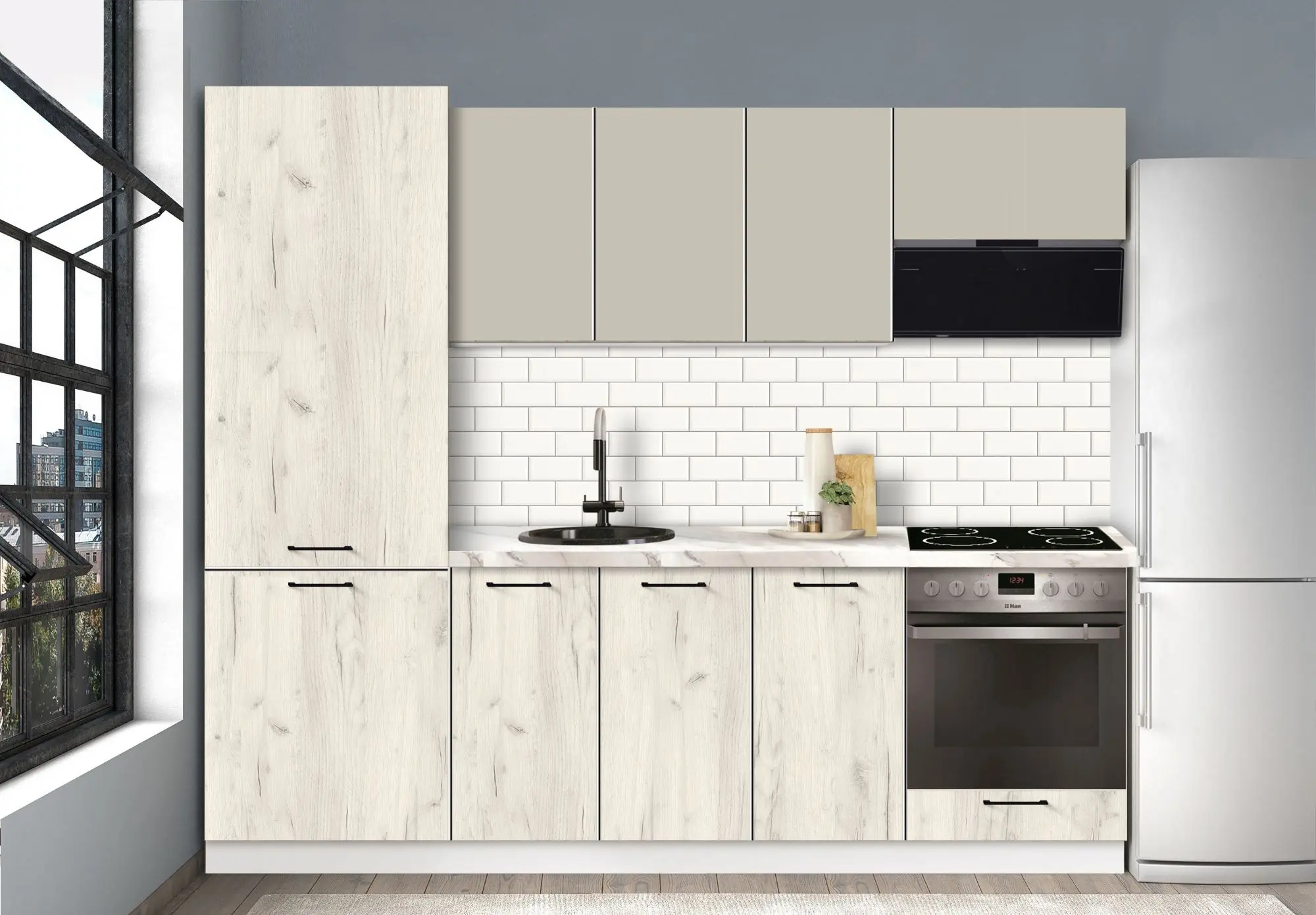 Bucatarie modulara Modern Bono 5 H68 2.4m