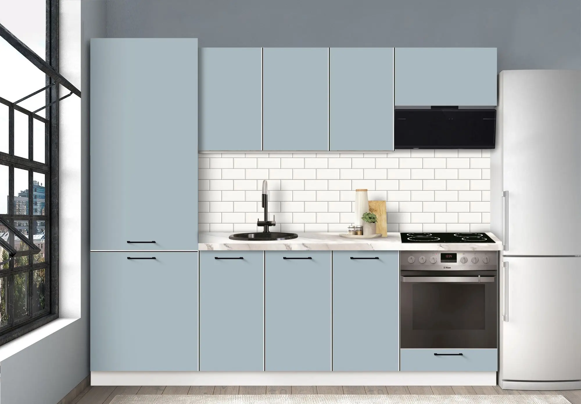 Bucatarie modulara Modern Bono 5 H68 2.4m