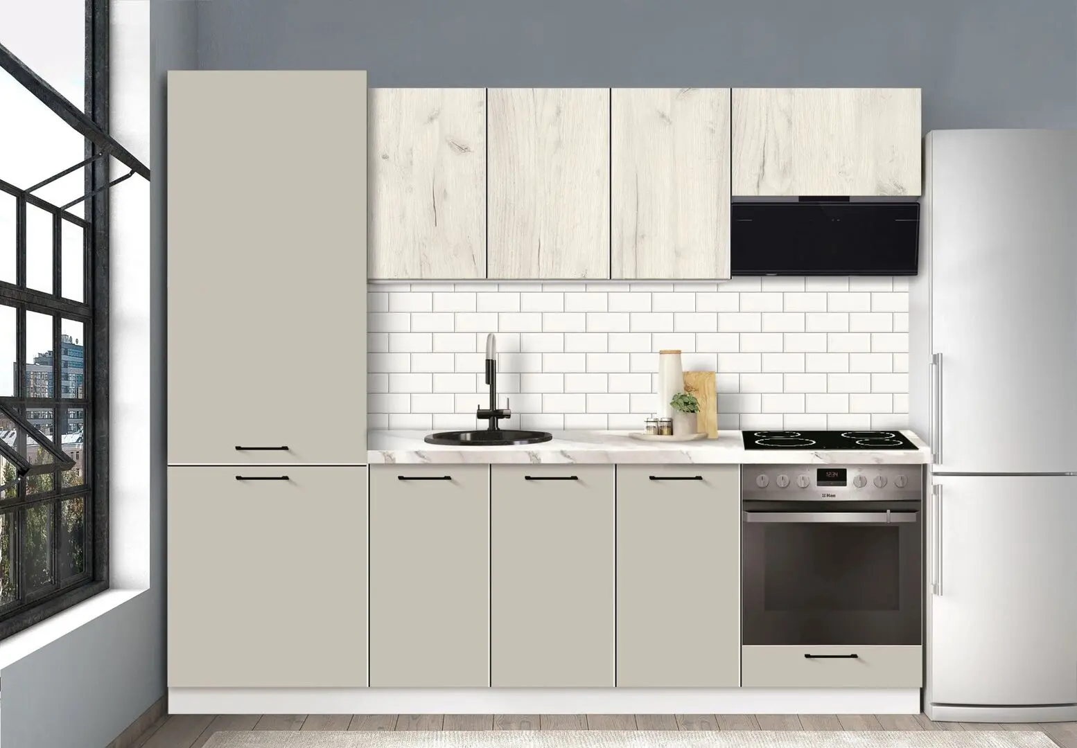 Bucatarie modulara Modern Bono 5 H68 2.4m