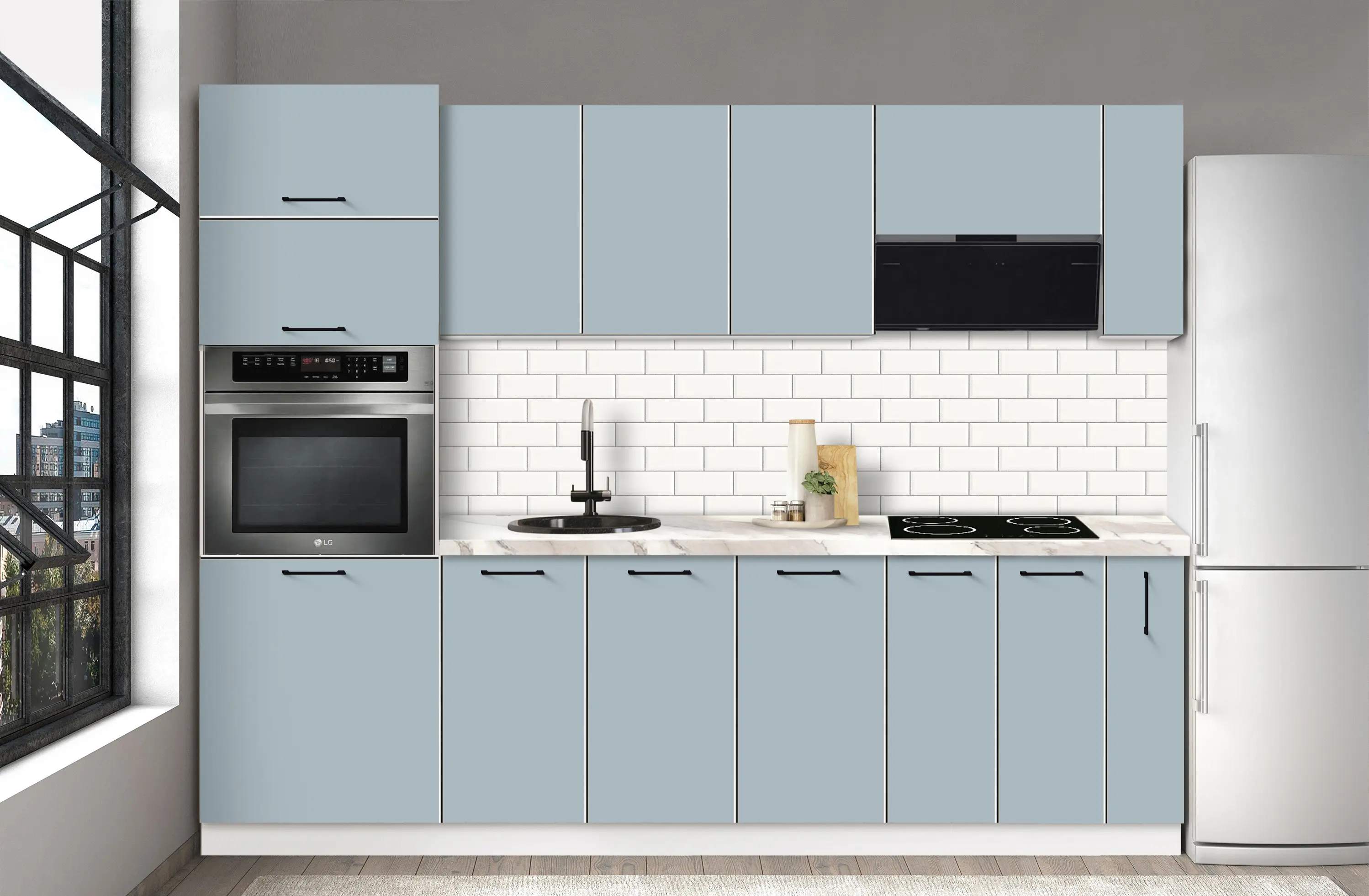 Bucatarie modulara Modern Bono 5 H68 2.6m