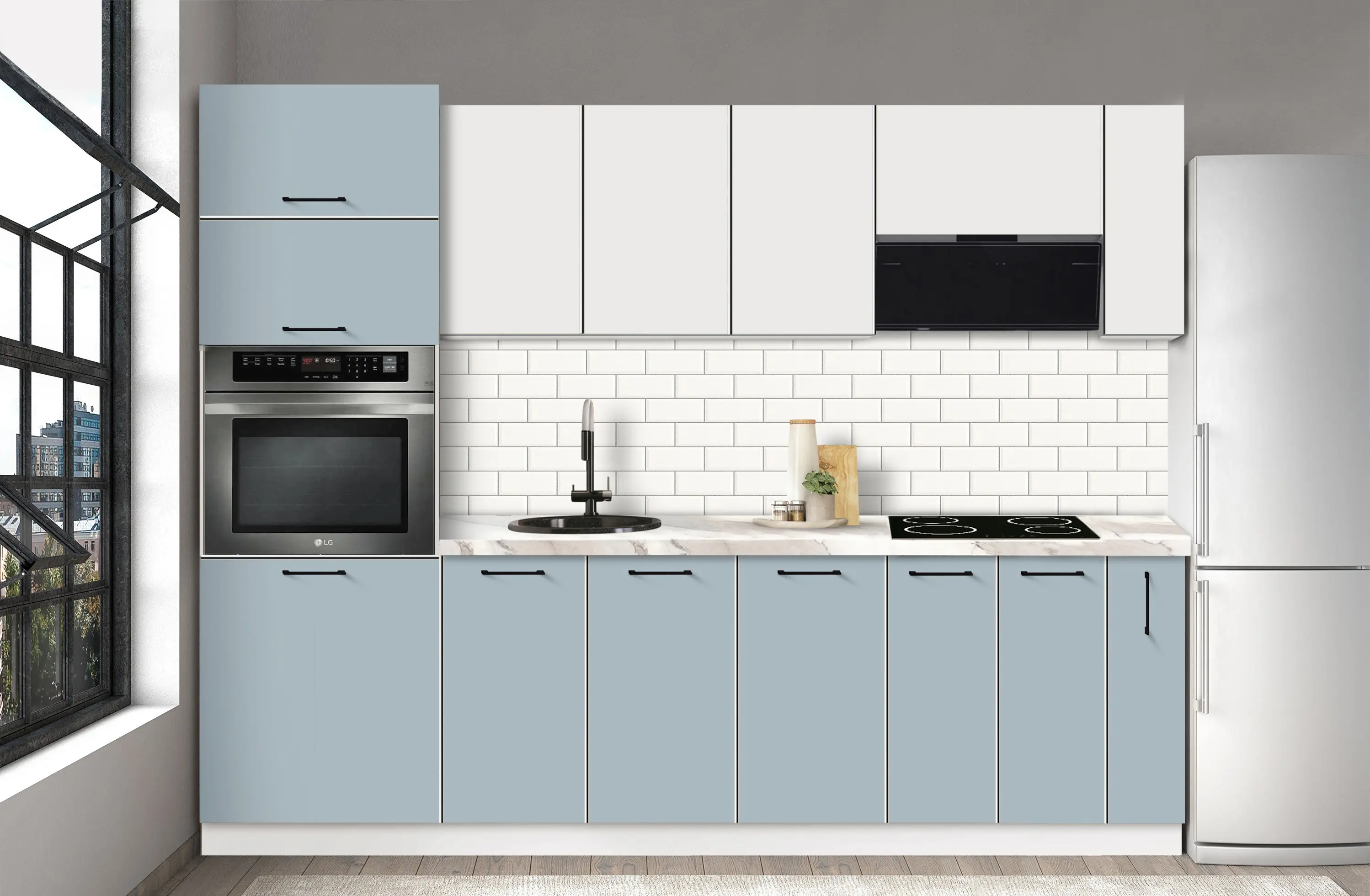 Bucatarie modulara Modern Bono 5 H68 2.6m